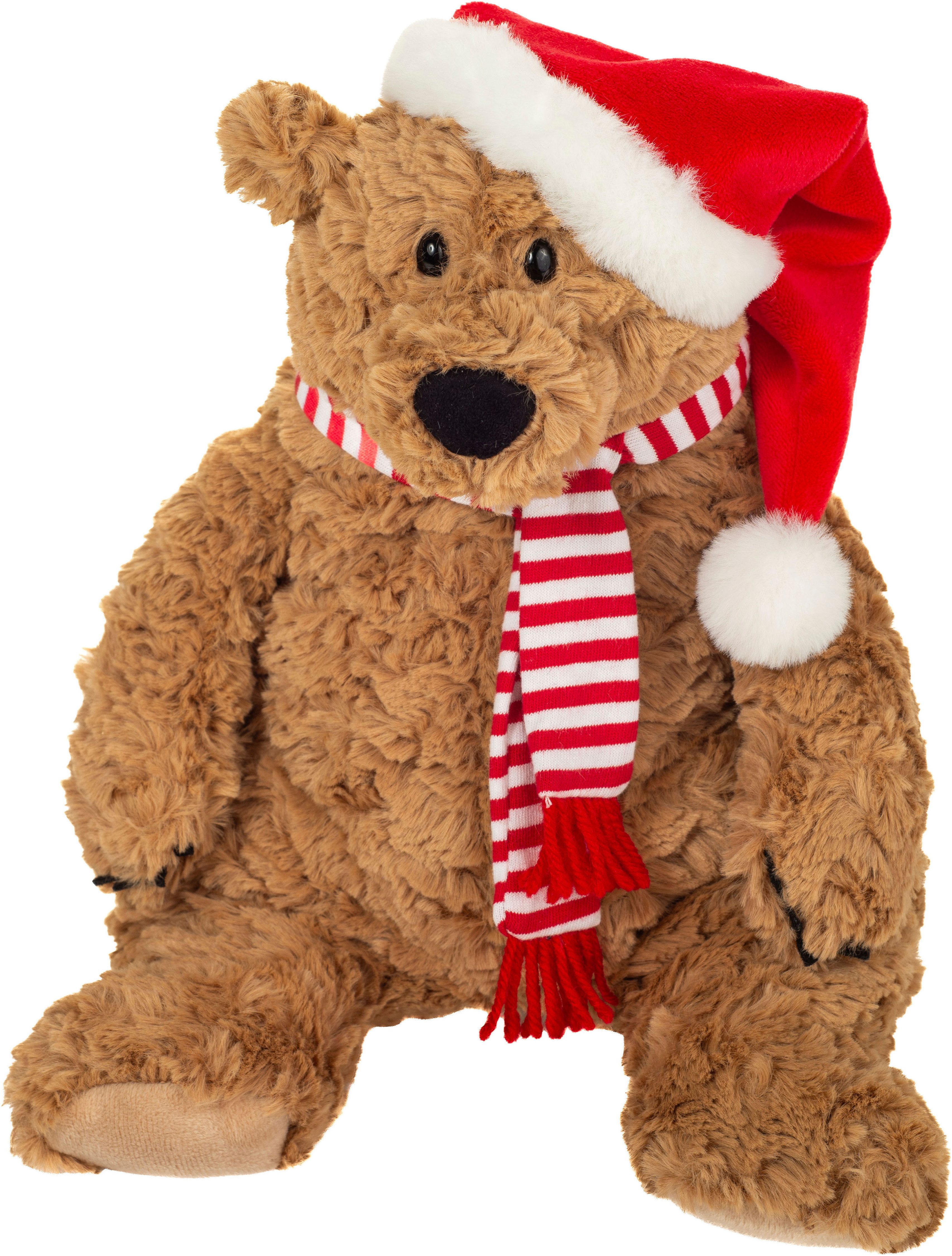 Teddy Hermann® Kuscheltier Braunbär Howard Christmas Edition, 34 cm