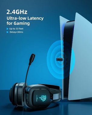 EasySMX EasySMX Gaming Wireless Headset für PS4, PS5, Switch, PC, Bluetooth-Kopfhörer