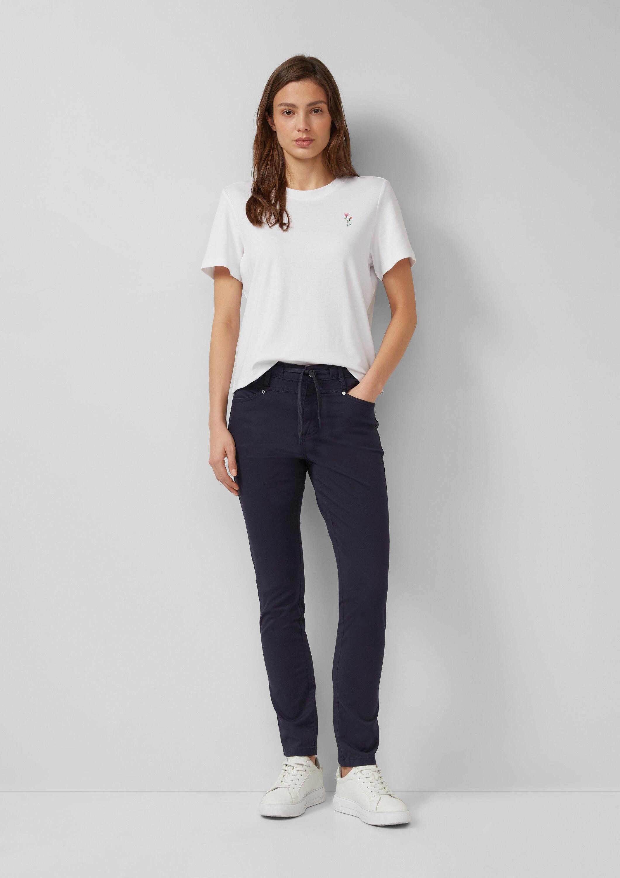 s.Oliver Chinos Hose Slim Fit-Hose aus Baumwollsatin günstig online kaufen