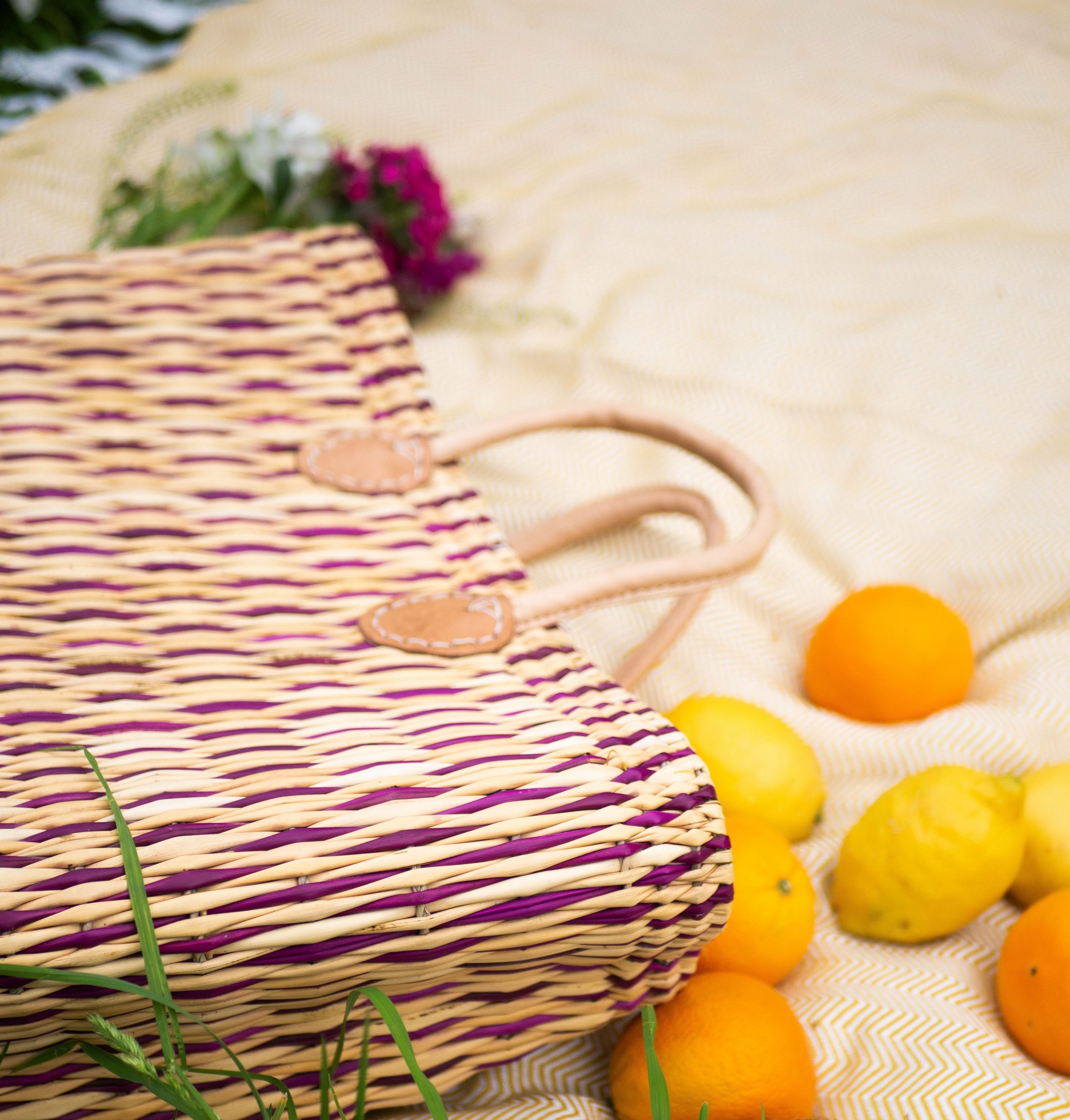 El Puente Einkaufskorb Souk-Tasche "Zebra", Handmade, Handmade