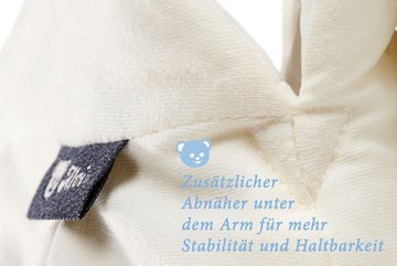 Kinderhaus Blaubaer Babyschlafsack Alvi Baby Mäxchen Außensack Schlafsack, über 2 Größen mitwachsend, atmungsaktiv, bis 60 Grad waschbar, aus 100% Baumwolle, viel Strampelfreiheit, mit Komfortrückenteil