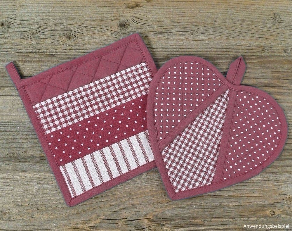 matches21 HOME & HOBBY Topflappen Topflappen Landhaus Premium Mustermix 20x20 cm, (1-tlg)