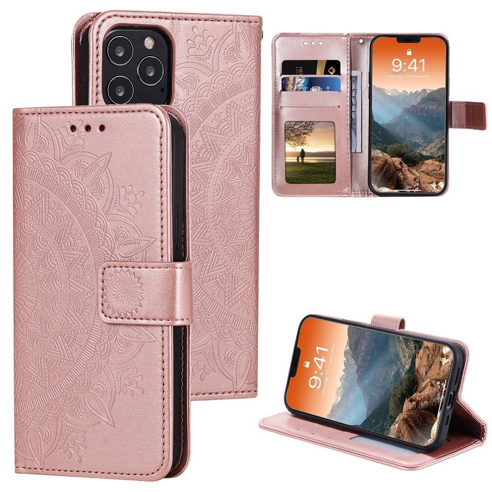 CoverKingz Handyhülle »Apple iPhone 12 Pro Max Handy Hülle Flip Case Cover  Mandala Rosegold« Apple iPhone 12 Pro Max online kaufen | OTTO