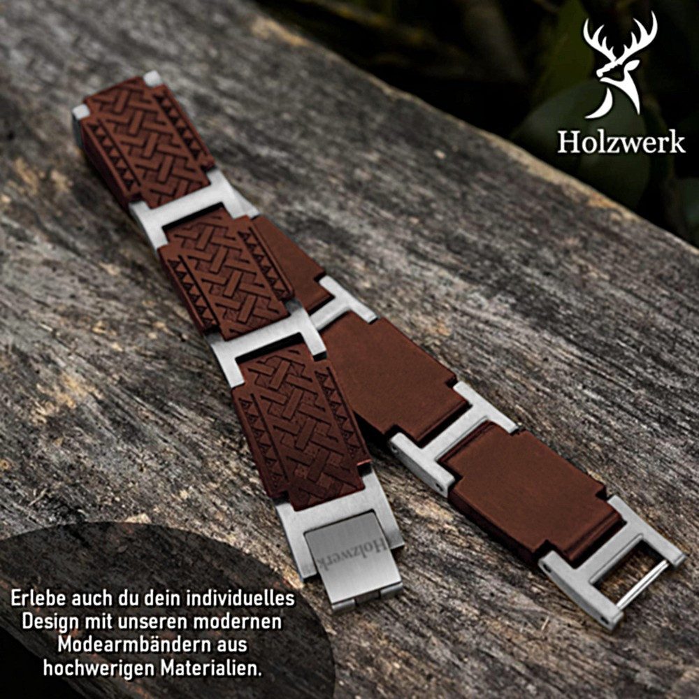 Holzwerk Gliederarmband Designer Holz Armband, Navaho Armkette, Holz Unikate inkl. Armbandkürzer, ideal als Geschenk