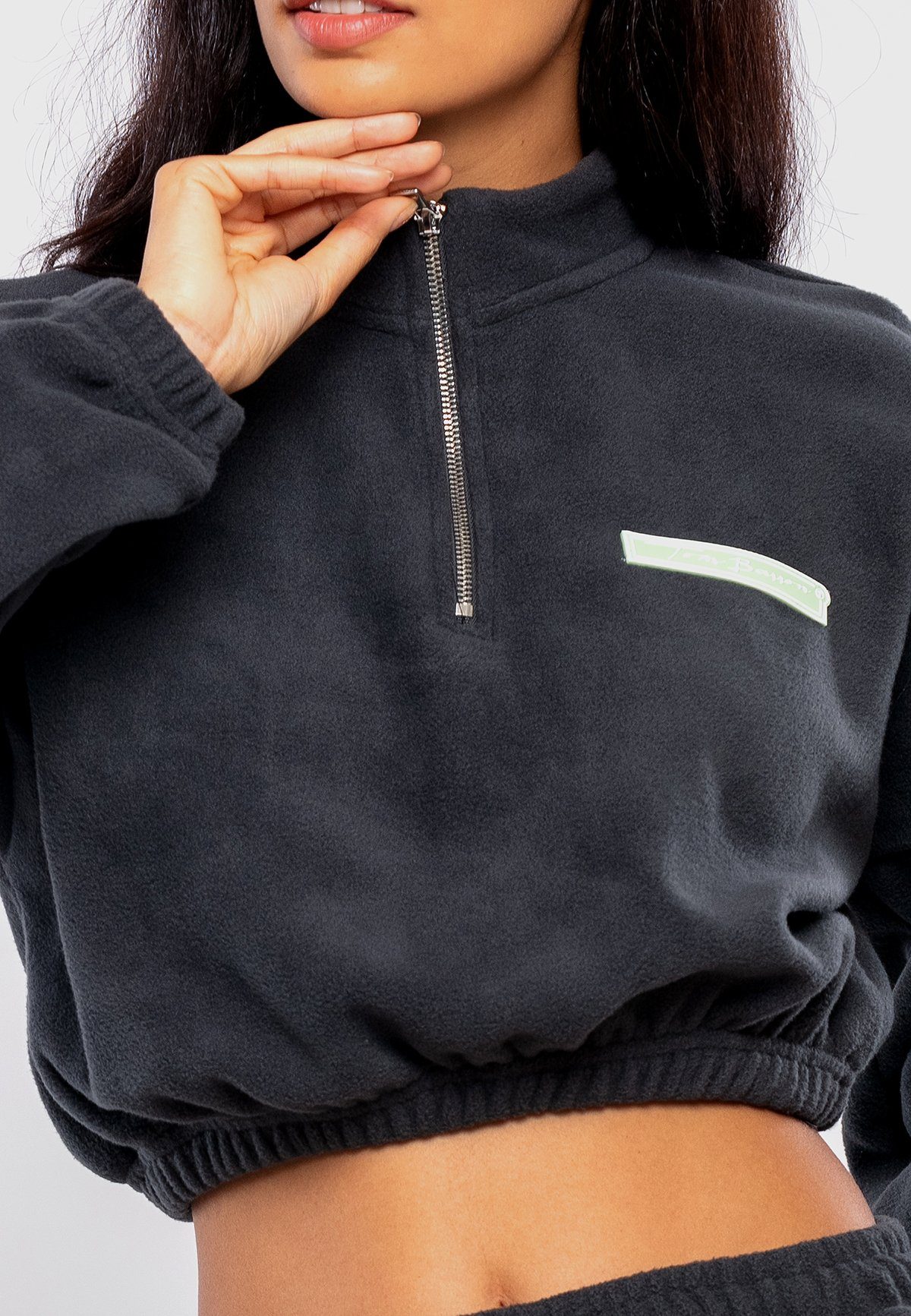 Tom Barron Trainingsanzug WOMAN REGULAR FIT FLEECE FABRIC TRACK SUIT, mit Label-Applikationen
