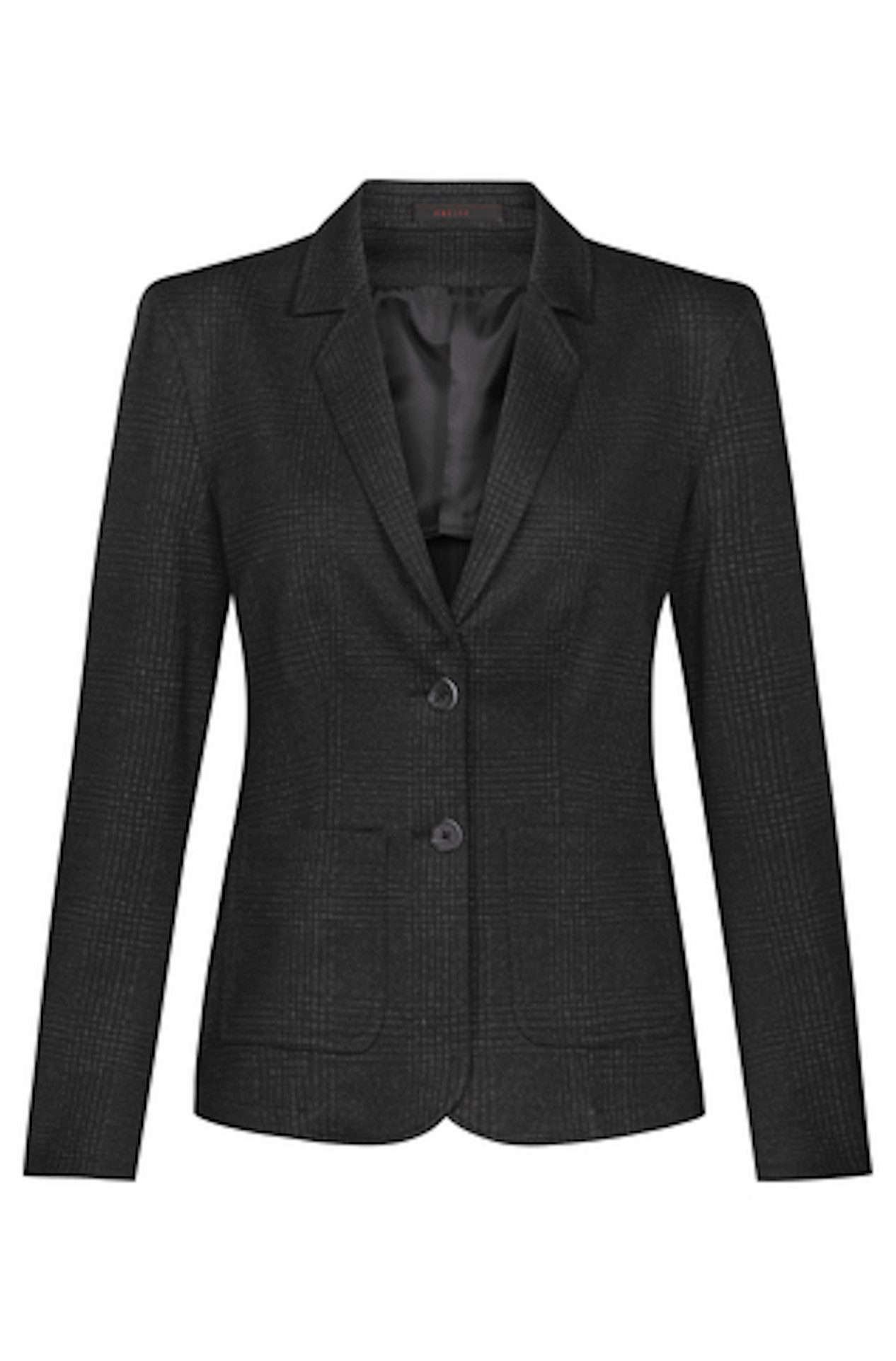 Jerseyblazer Greiff CASUAL Damen Jersey-Blazer Regular-Fit Anthrazit Glencheck