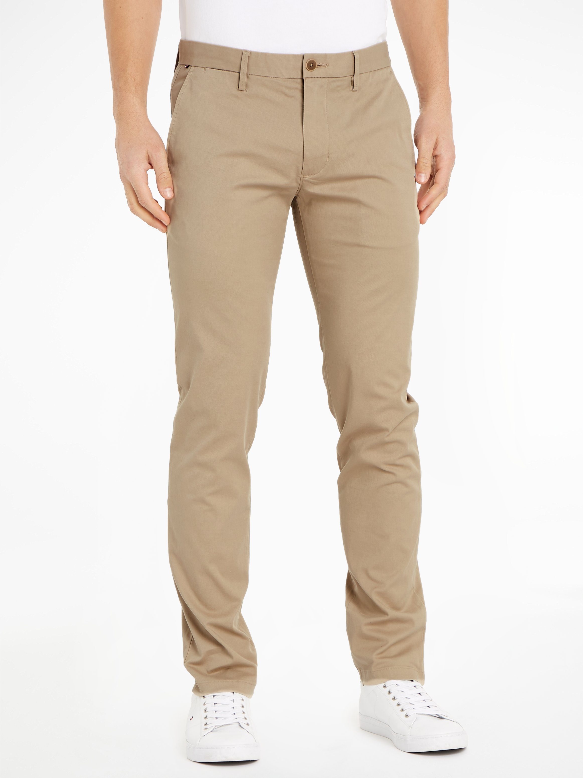 Tommy Hilfiger Chinohose Chino Bleecker 1985 PIMA CO beige