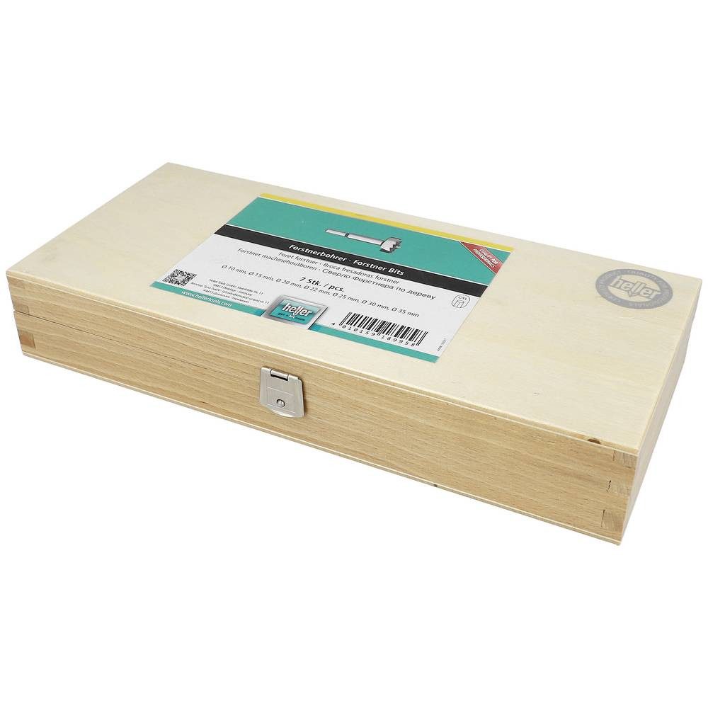 Heller Holzbohrer Tools Forstnerbohrer-Satz 7tlg 10 mm x 60 mm x 100 mm 18995 8