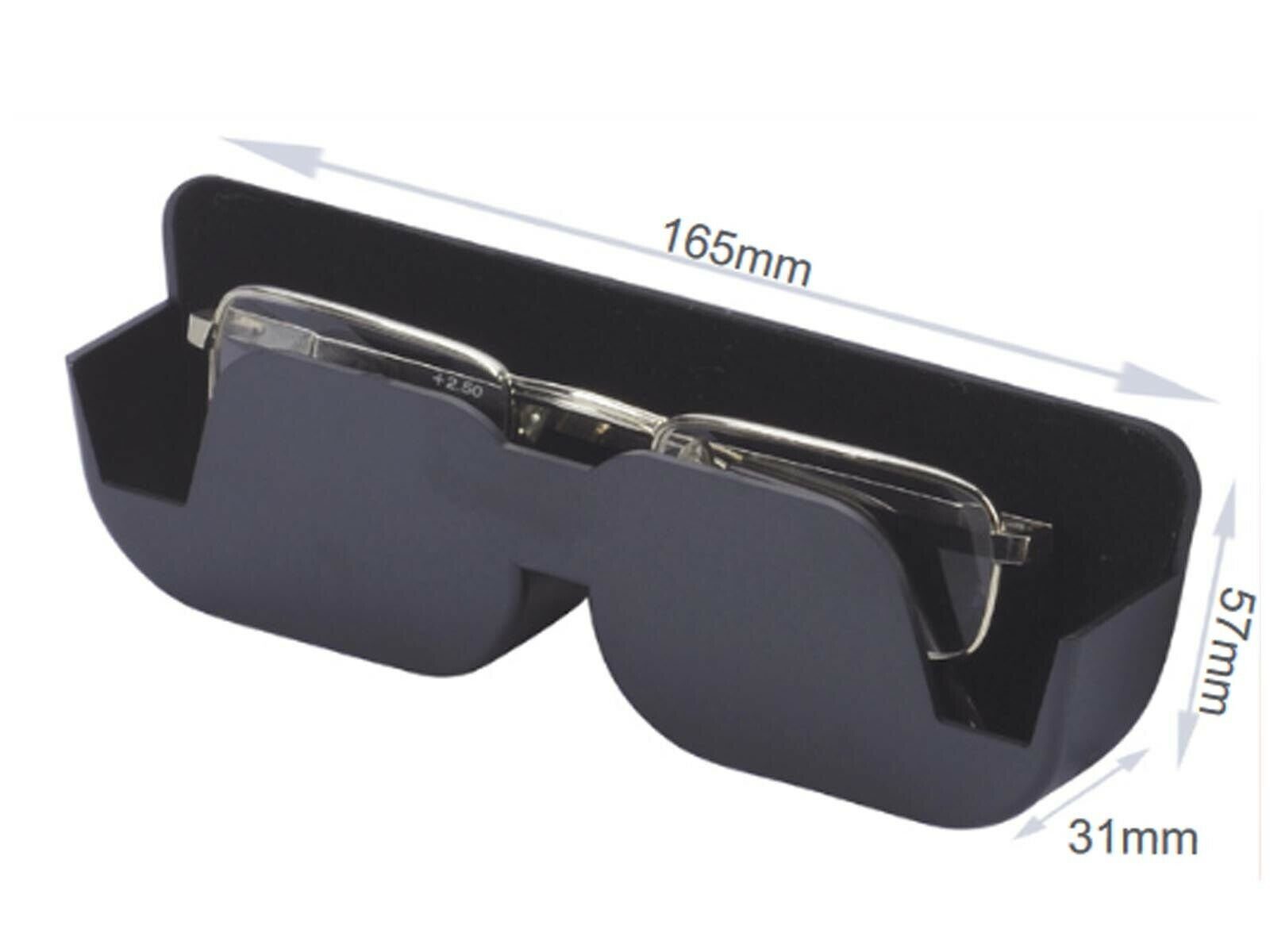 Brillenetui Car Box schwarz Brille Etui für das Auto Autoetui selbstklebend  Neu 