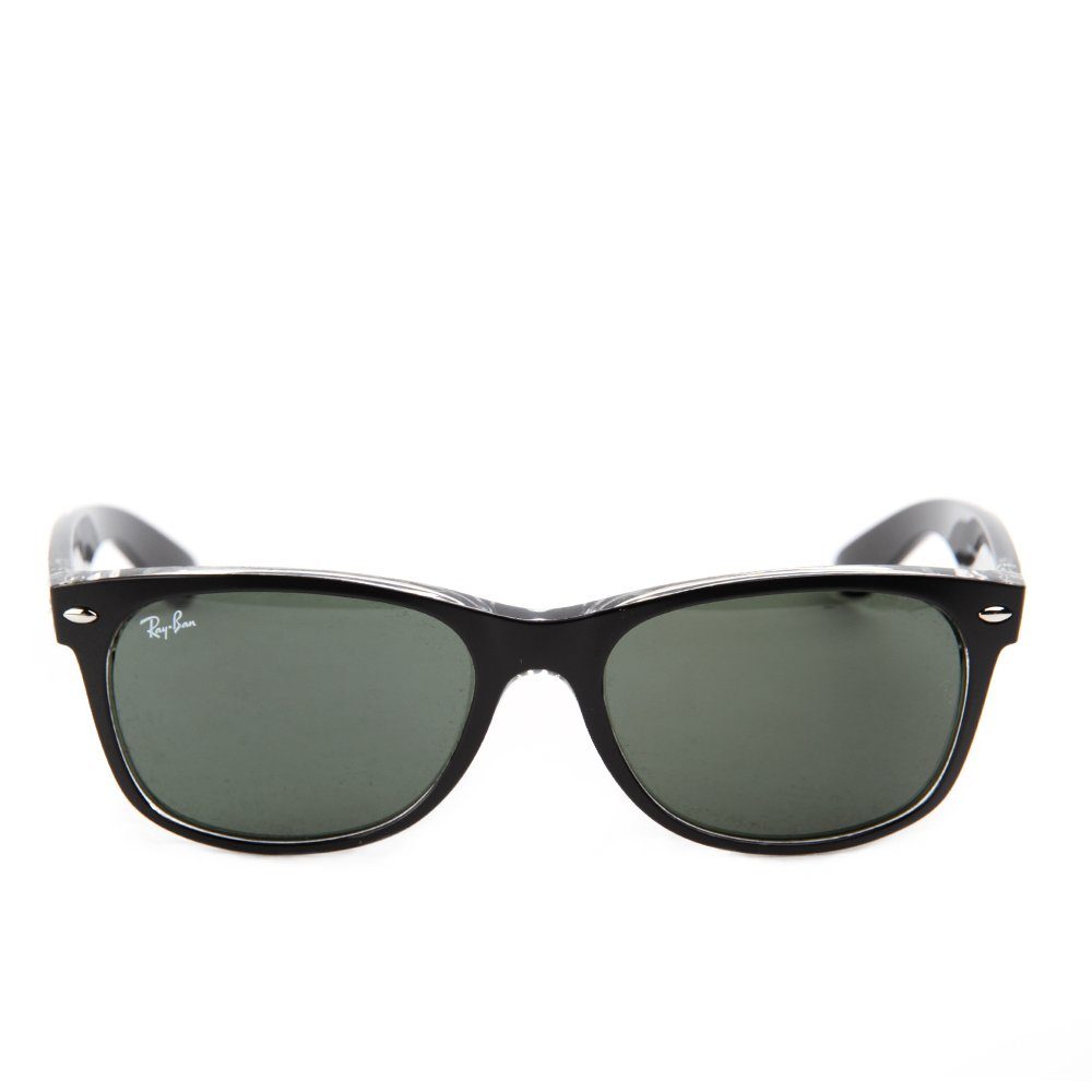 Ray-Ban Sonnenbrille Ray-Ban New Wayfarer RB2132 6052/55 Clear Matte Black günstig online kaufen