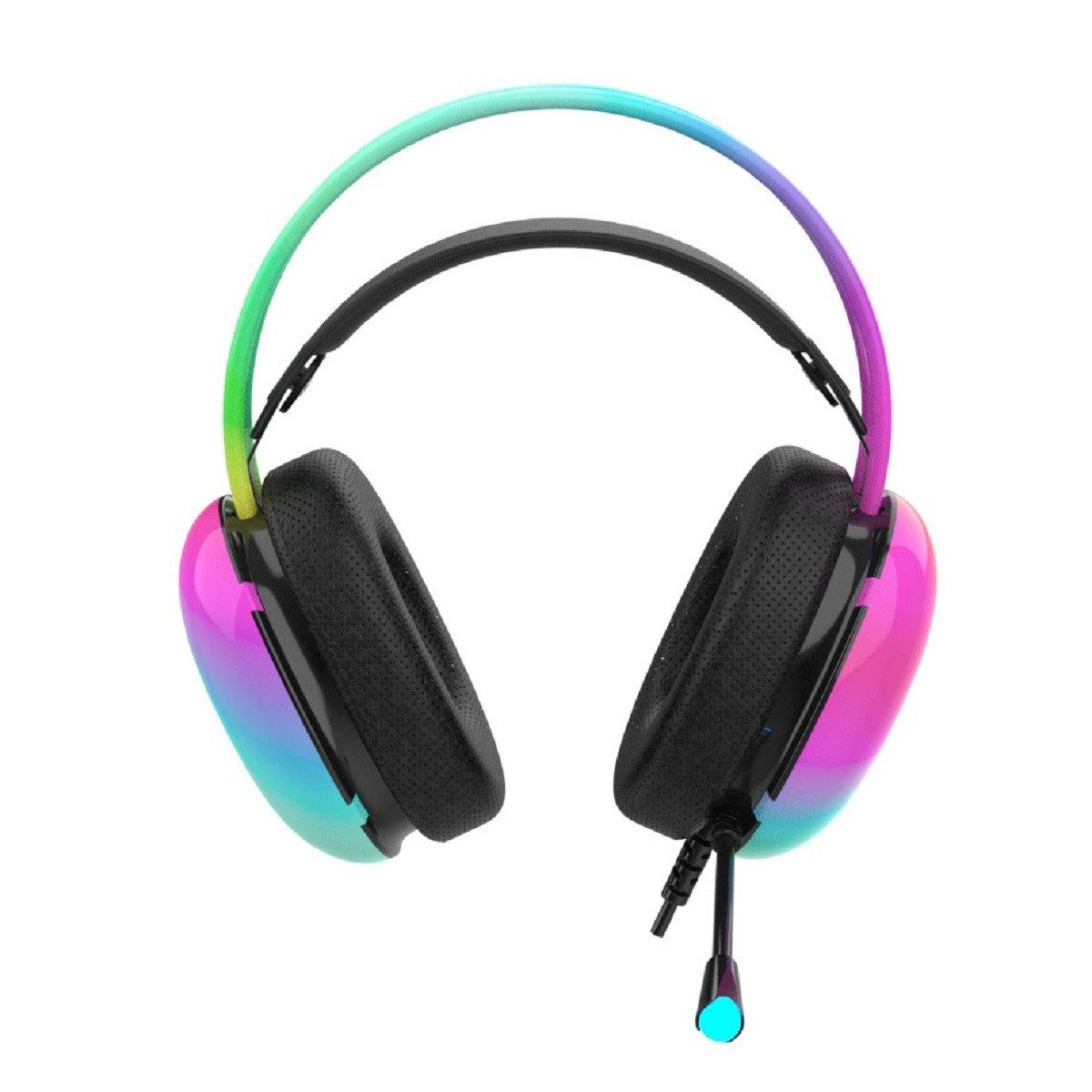 INCA Empousa Kopfhörer mit Mikrofon 7.1 Virtual Surround RGB Gaming-Headset