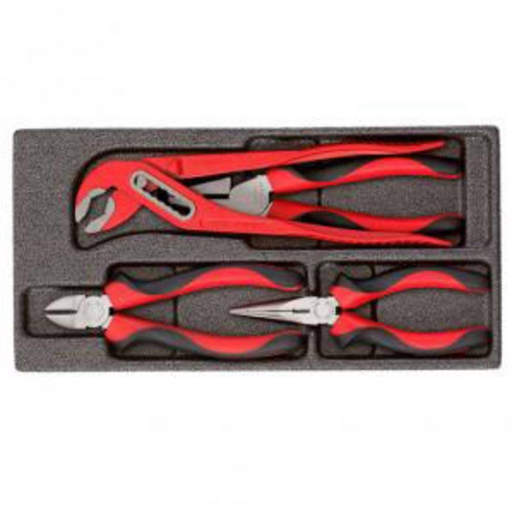 Gedore Red Zangenset Zangen-Satz im 1/3 Schaumstoffmodul, 4-teilig 3301717