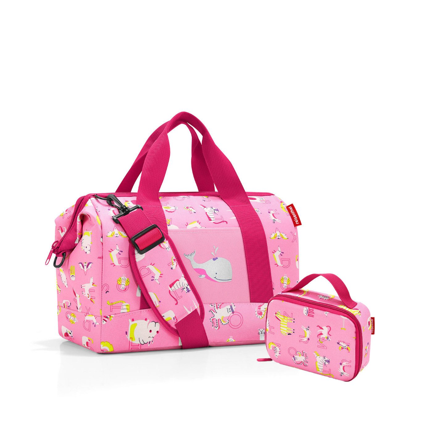 REISENTHEL® Kinderkoffer Reiseset Kinder: Allrounder M & Thermocase, Reiseset allrounder M + thermocase aBC friends pink
