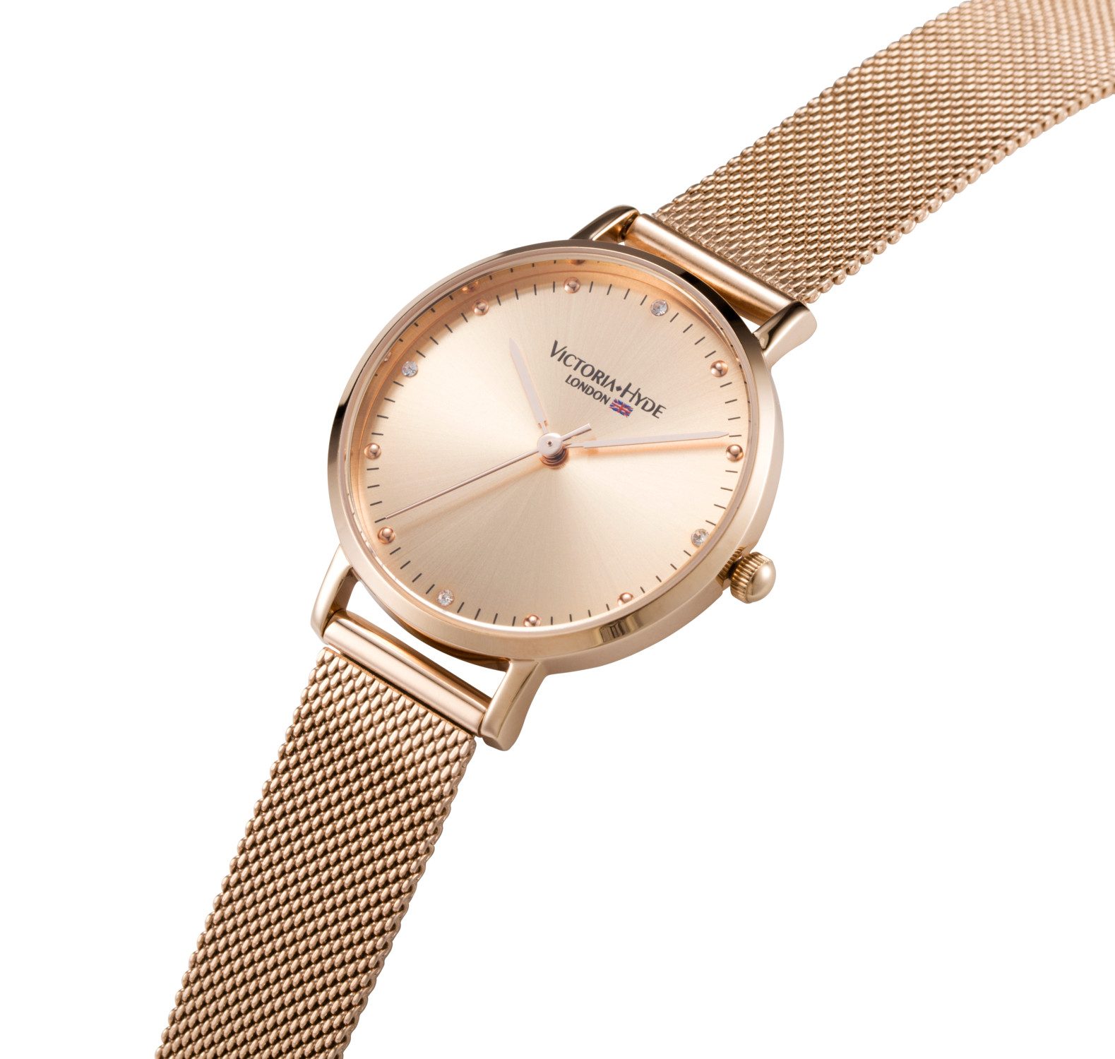 Victoria Hyde Quarzuhr Victoria Hyde Metropolitan Crystal Damen Basic Mesh- günstig online kaufen