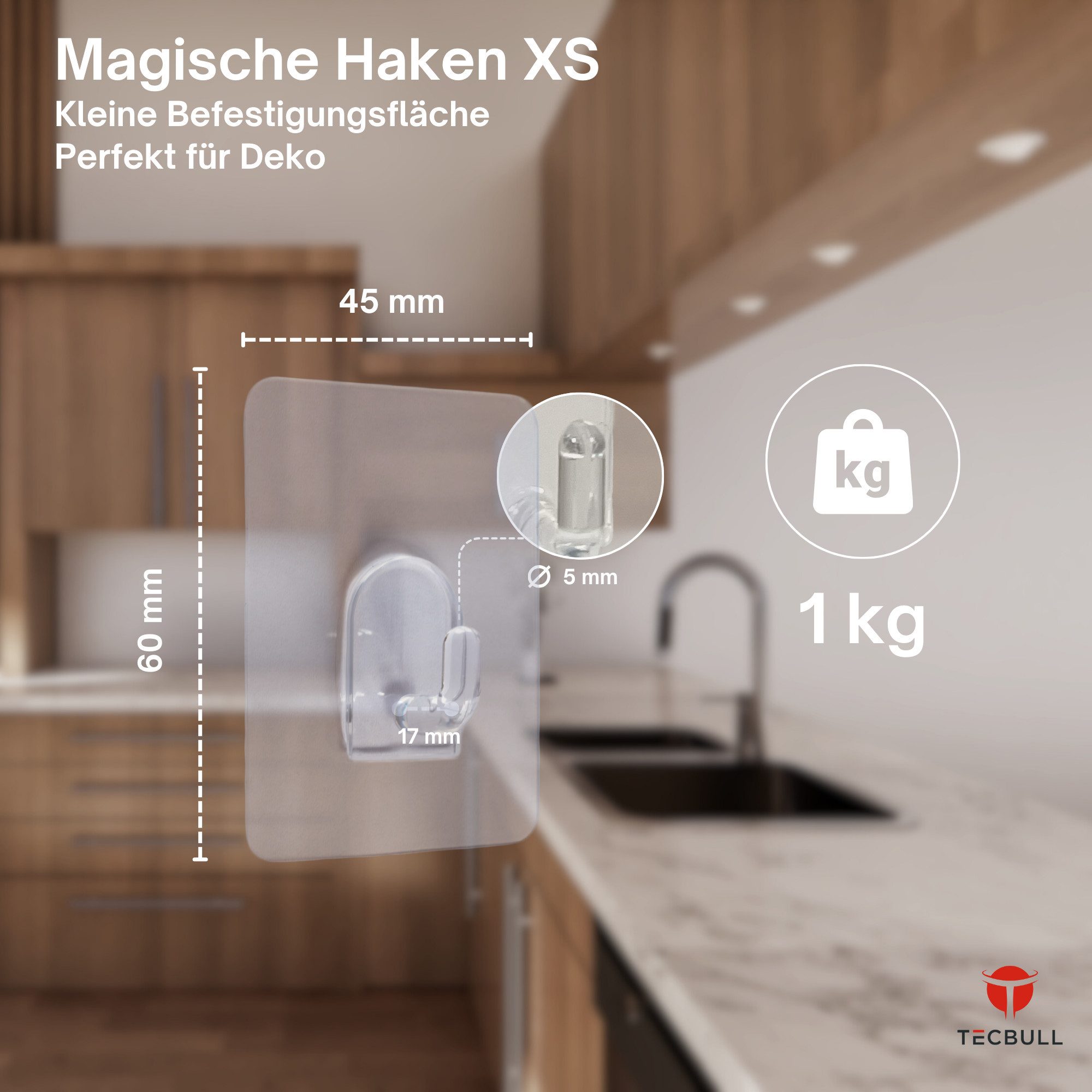 TECBULL Klebehaken Magische Haken XS klein, rückstandsfrei ablösbar, wieder günstig online kaufen