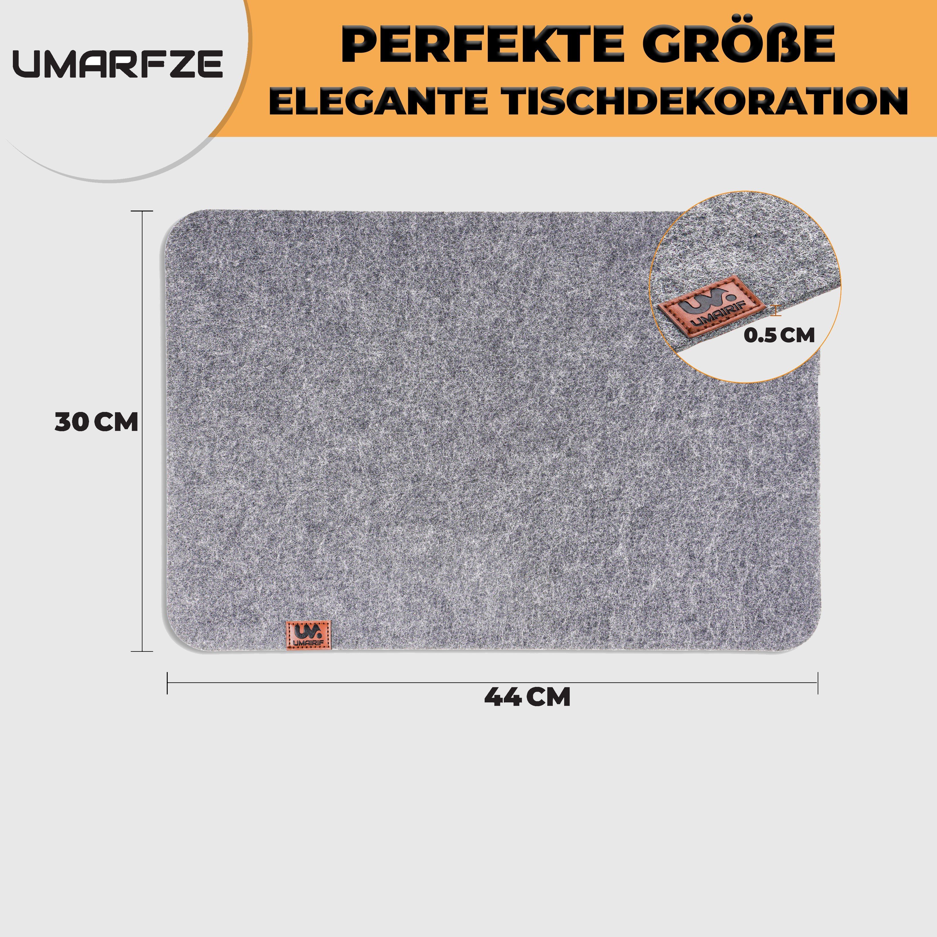 Montegoni Platzset Rutschfeste Tischset abwaschbar aus Filz 6er Set, (6 Tis günstig online kaufen