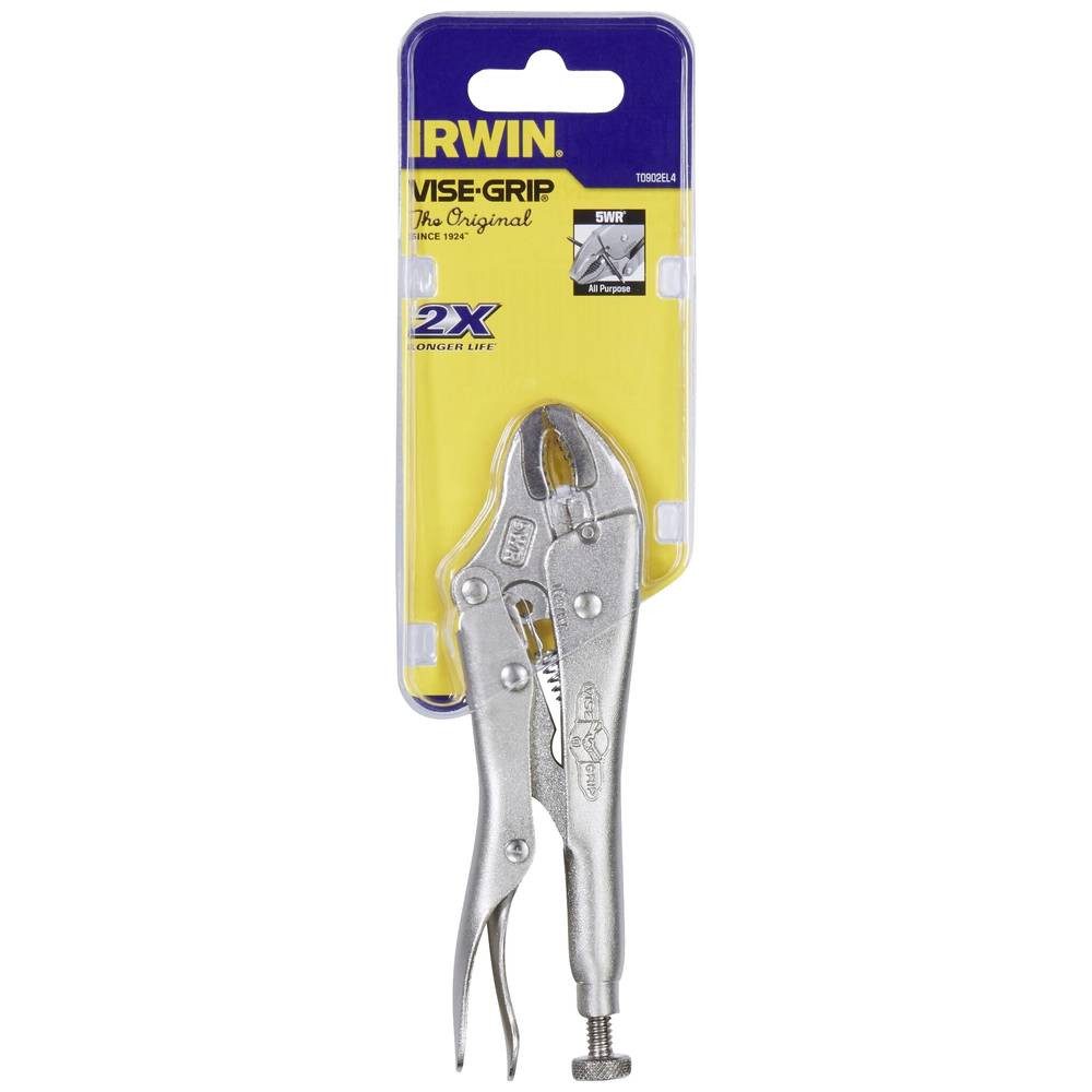 IRWIN Gripzange Gripzange mit gebogenen Backen mit Drahtschneider T0902EL4