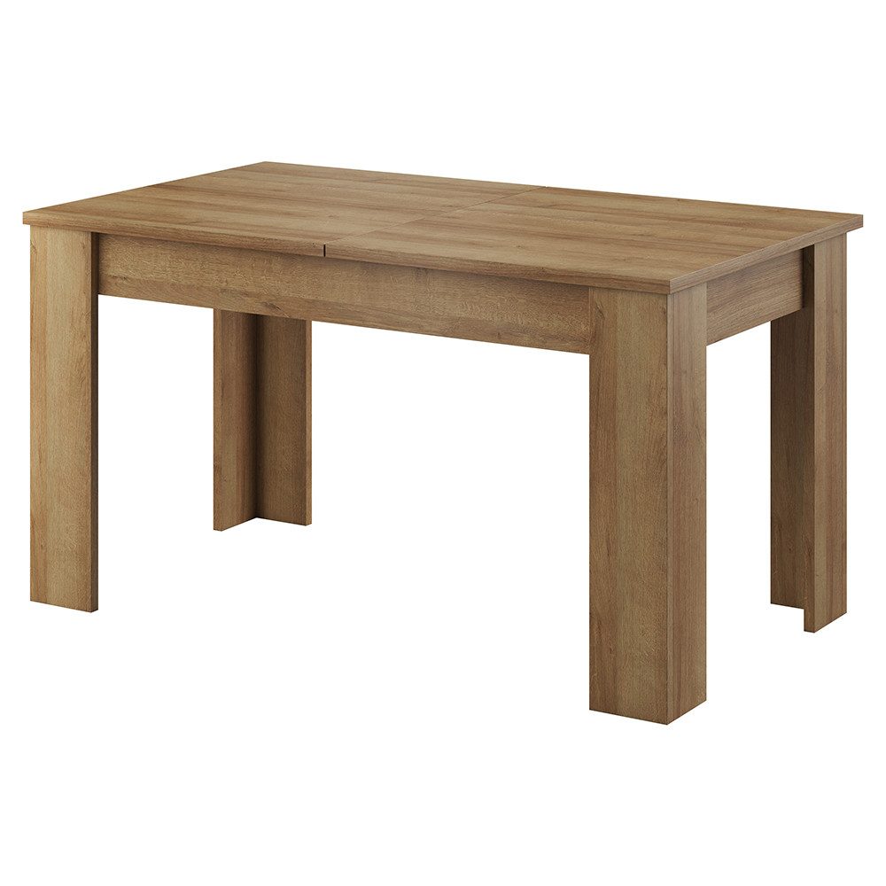Lomadox Esstisch STEGNA-160, Eiche Nb., 140 cm breit, ausziehbar auf 180 cm
