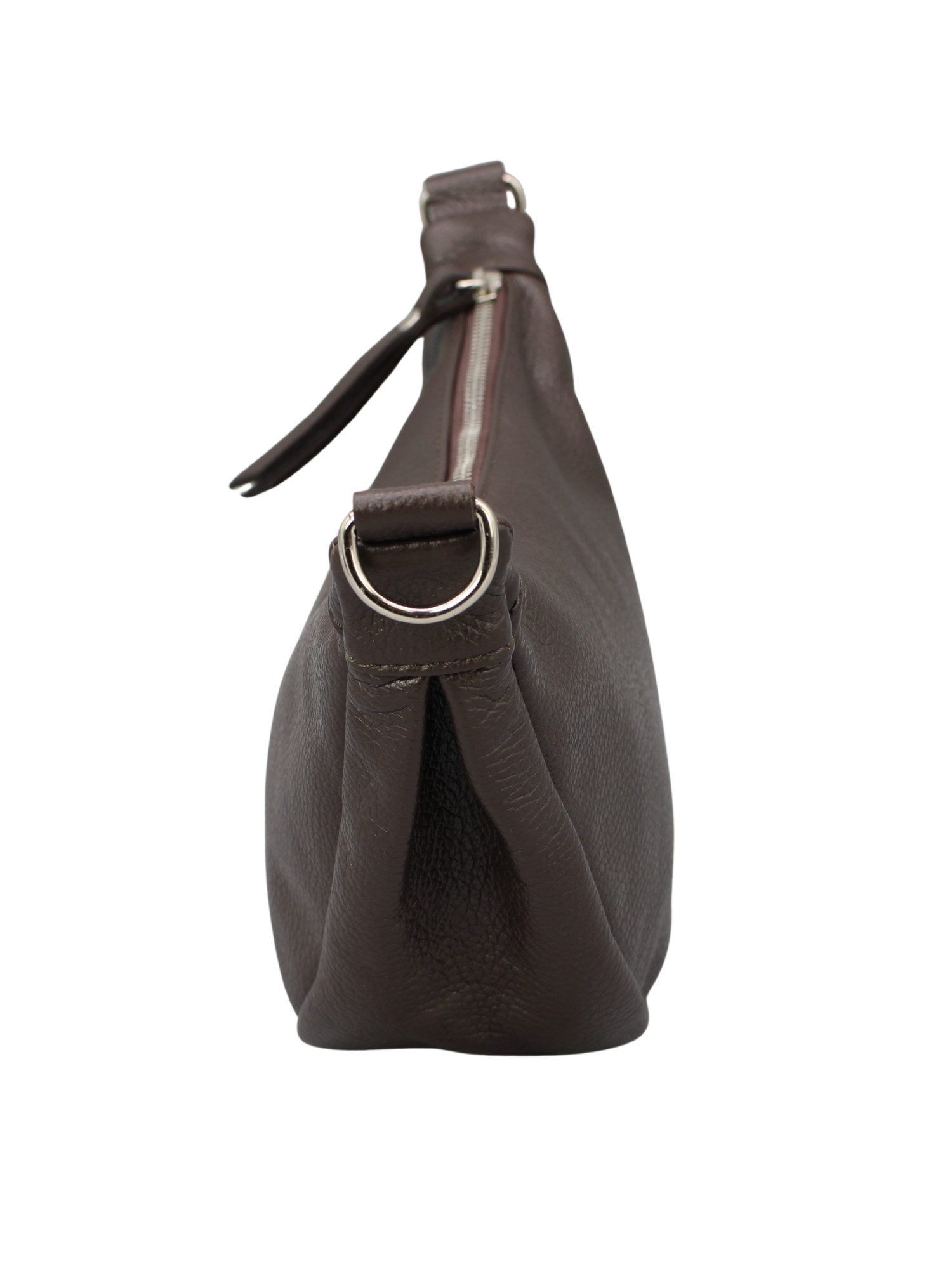 Adel Bags Schultertasche DIANA Halbmond Tasche Leder, Umhängetasche für Damen, Gürteltaschen, echt Leder, Made in Italy