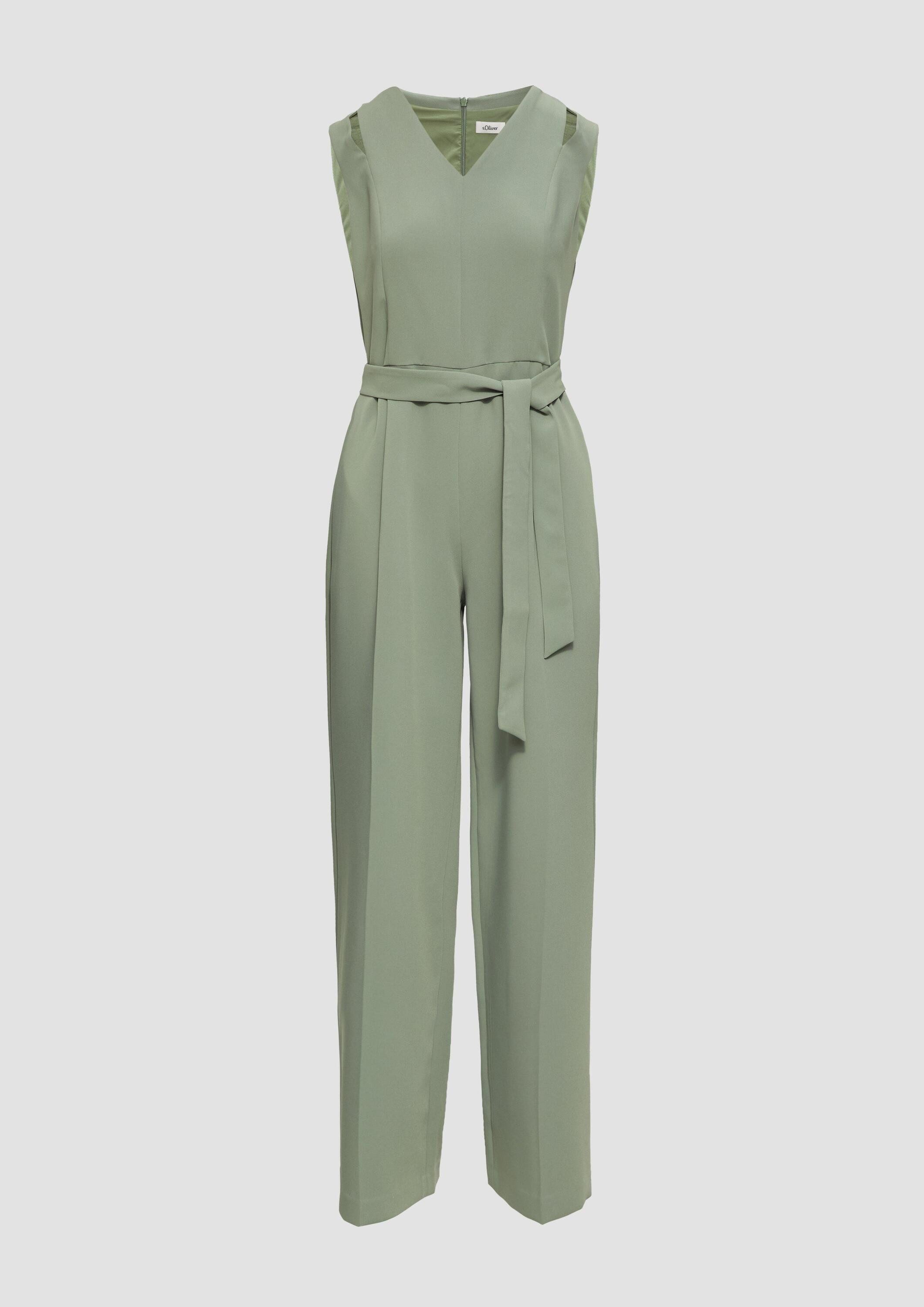 s.Oliver Jumpsuit Overall Twill-Jumpsuit mit Cut-Outs