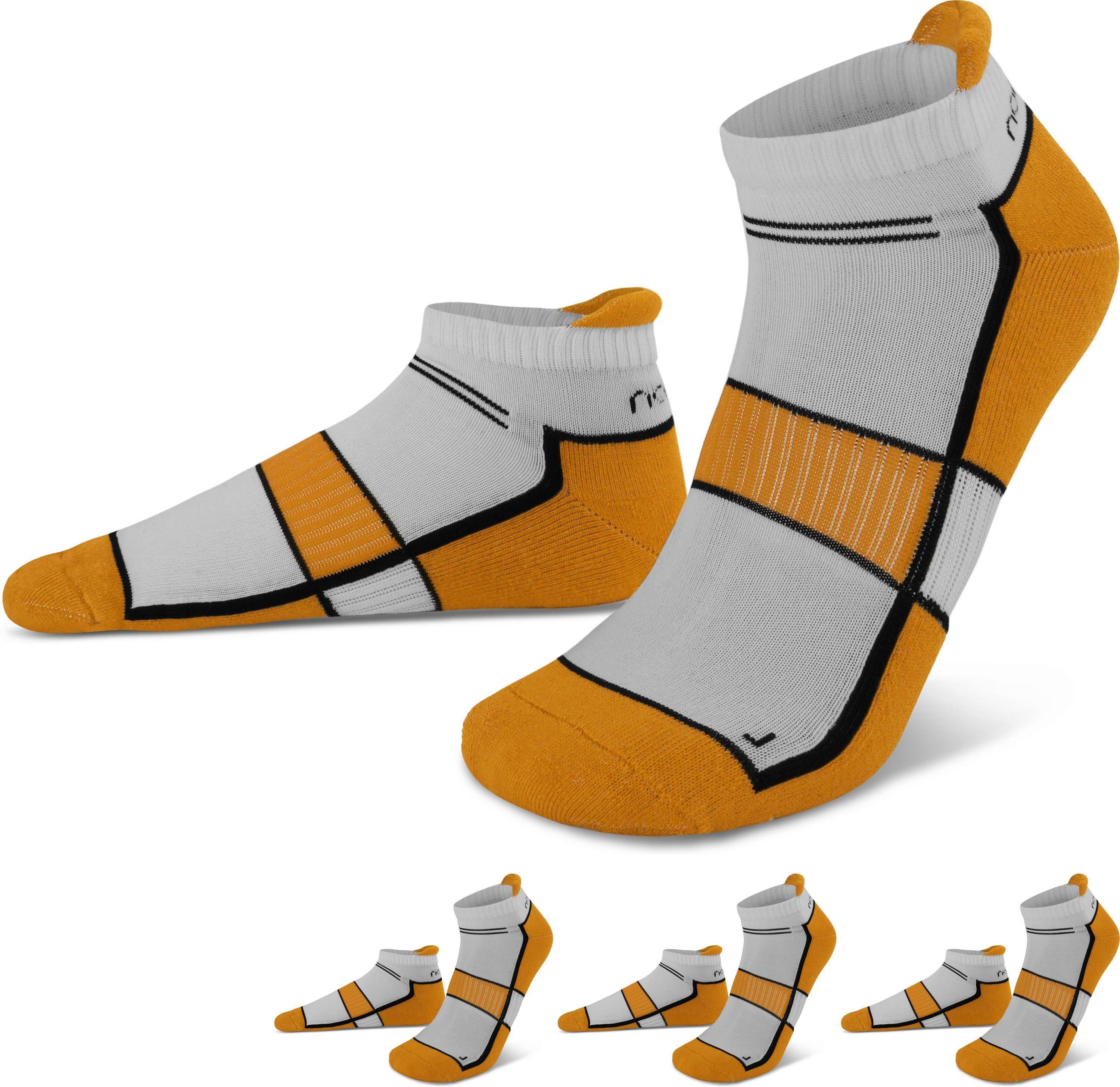 normani Носки для кроссовок 4 Paar Running Носки для кроссовок mit Fersenlasche (4er-Set, 4 Paar) schweißabsorbierende Frotteesohle