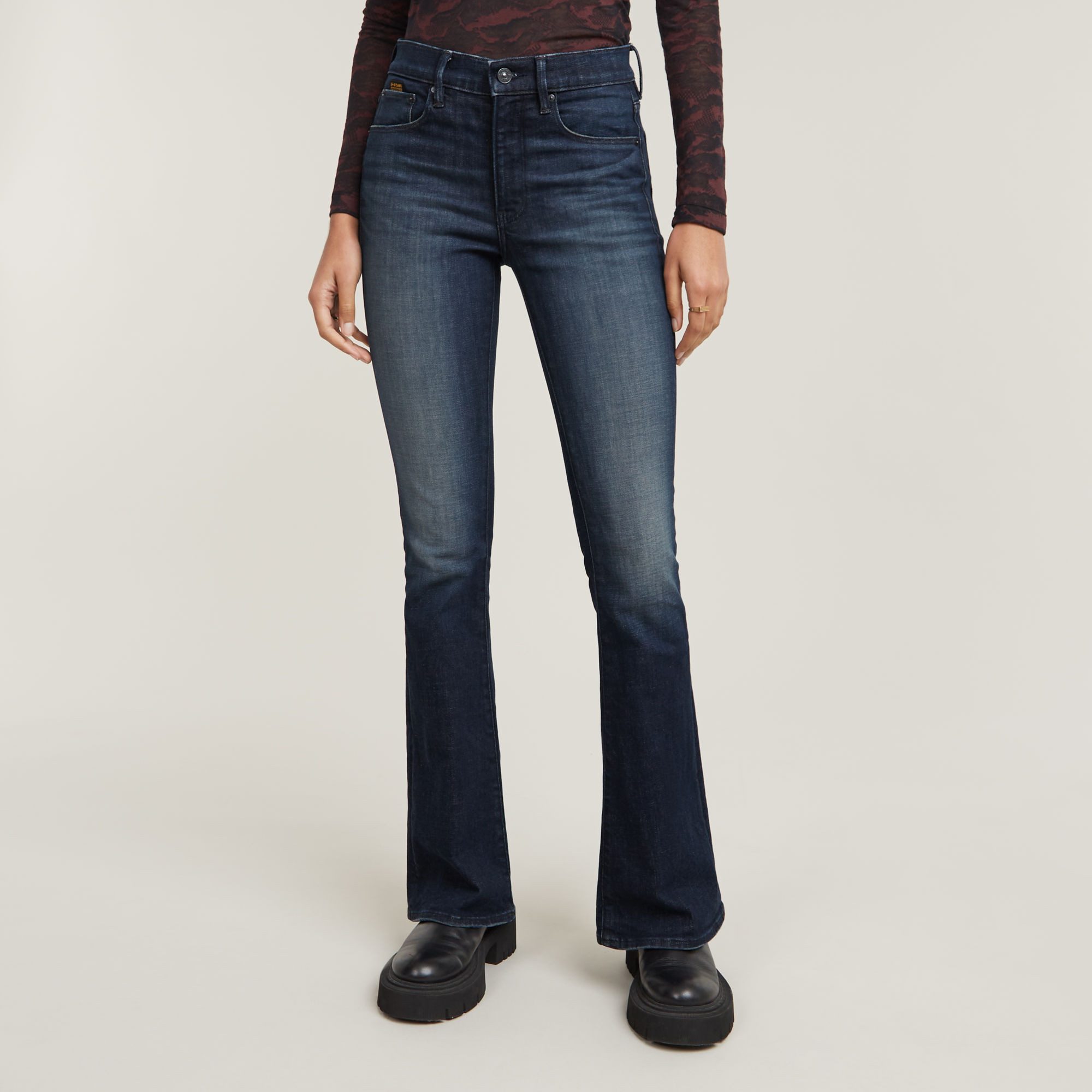 Skinny-fit-Jeans Flare-Jeans 3301 - Bootcut