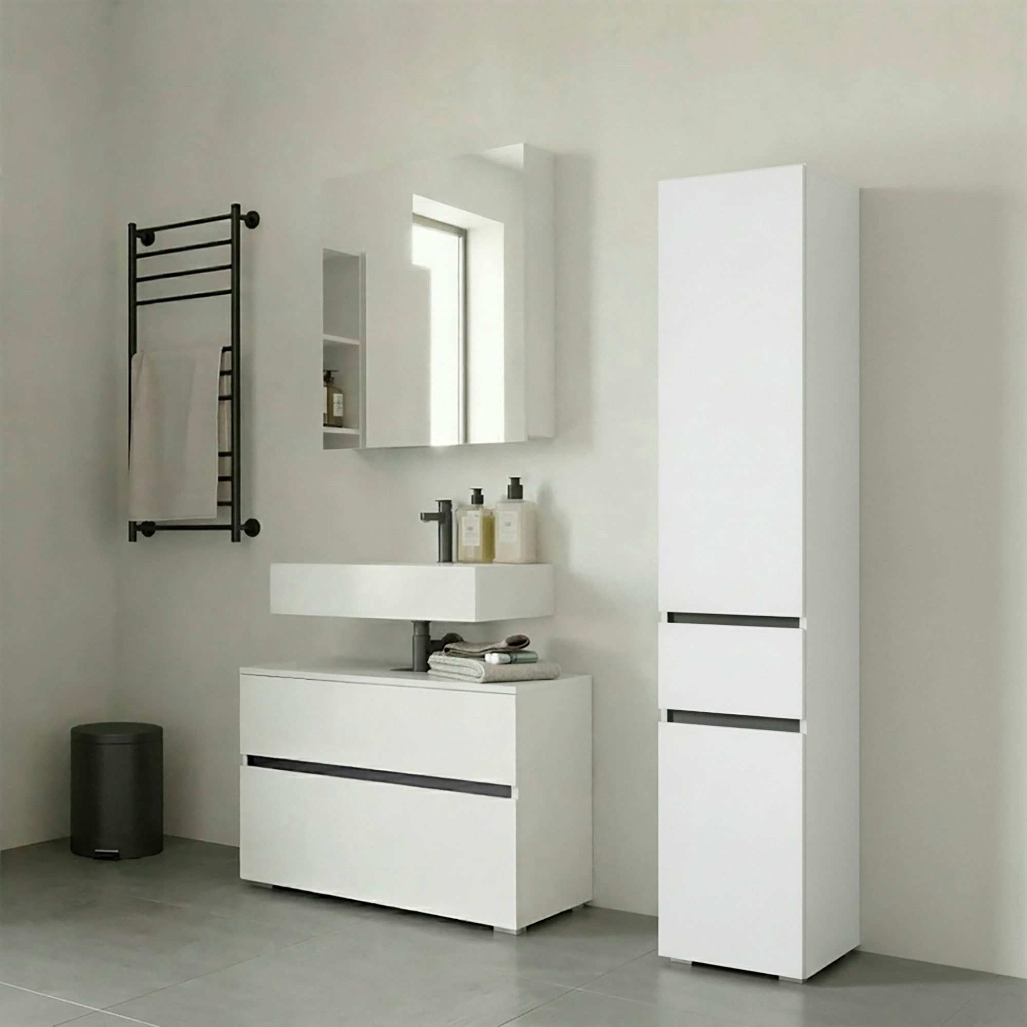 Home affaire Hochschrank Wisla Höhe 180 cm, mit Türen & Schubkasten – Bild 2 von 5