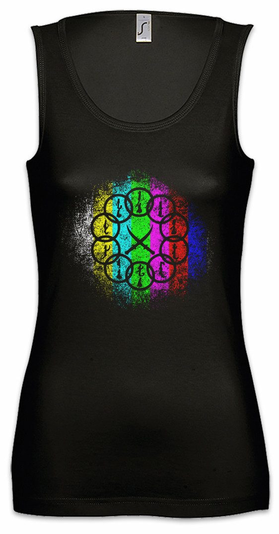 Tanktop Mandarin Vintage Logo I Ärmelloses Damen T-Shirt Iron Tony Comic