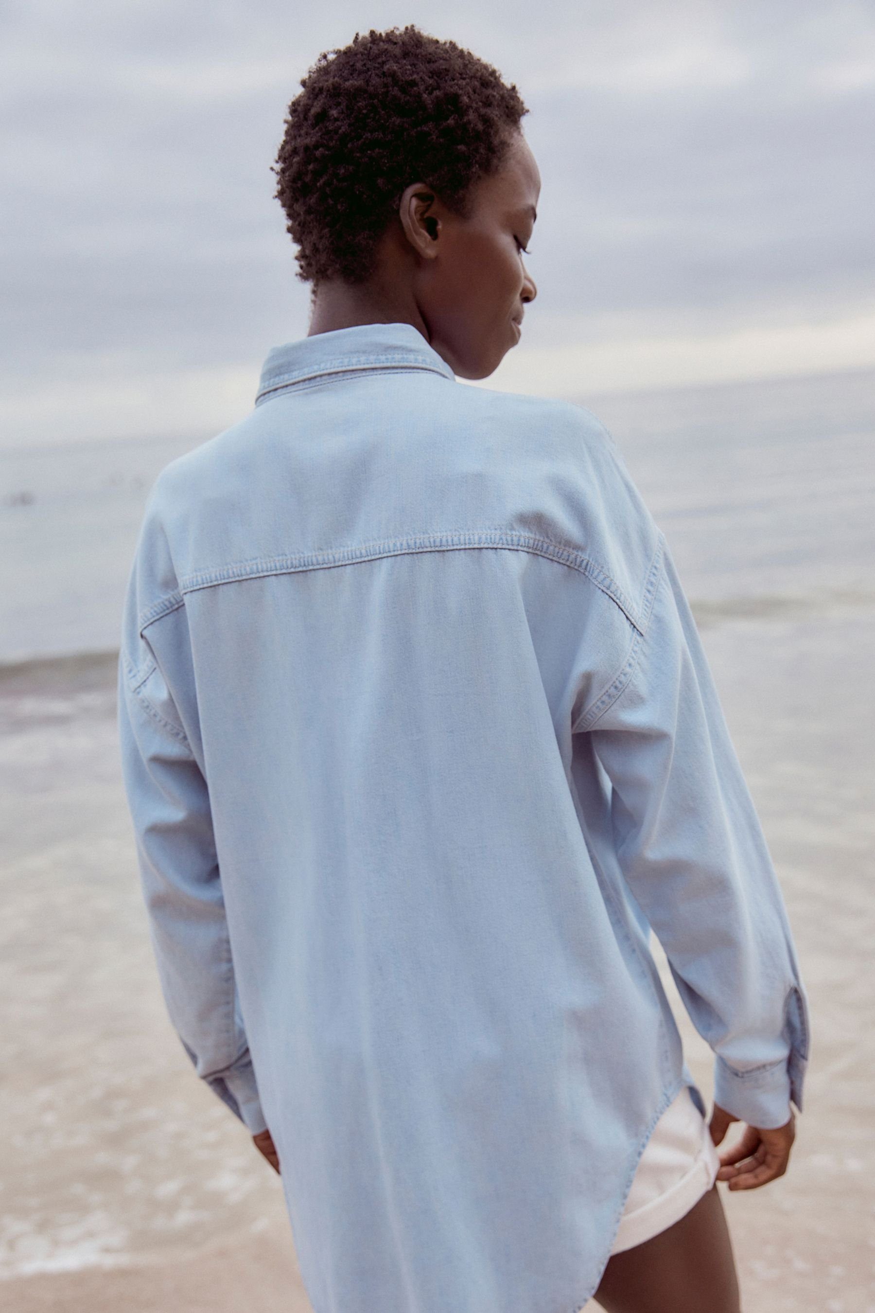 Next Jeanshemd Jeanshemd in Übergröße (1-tlg) günstig online kaufen