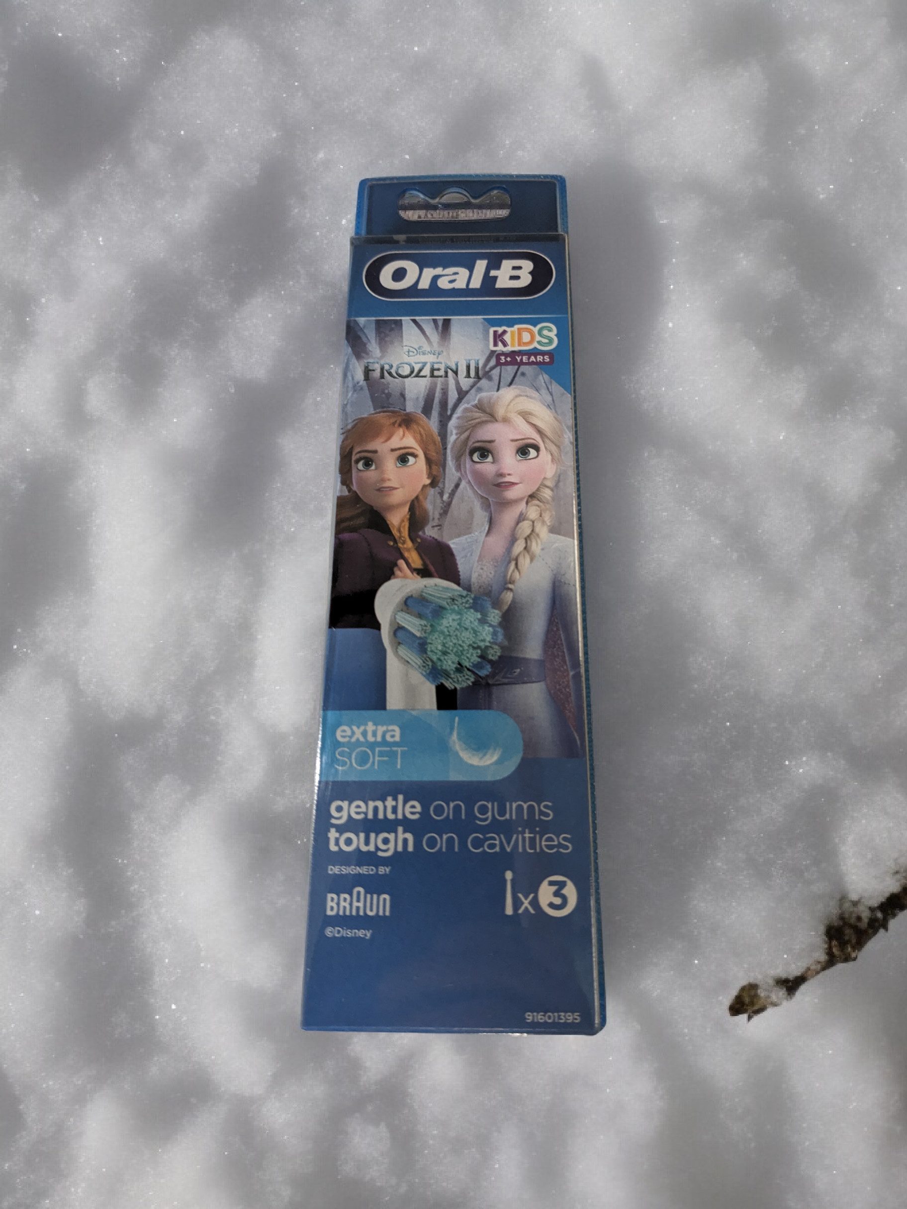 Braun Aufsteckbürsten Oral B Disney Frozen II 3er Pack, besonders weiche Borsten, ab 3 Jahren