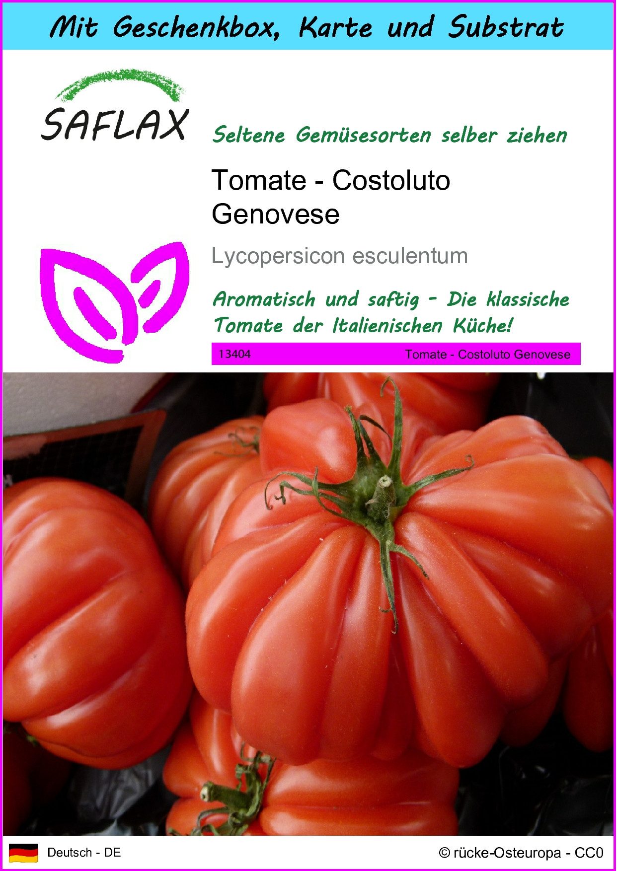 SAFLAX Gemüsesamen SAFLAX - Geschenkset - Tomate - Costoluto Genovese