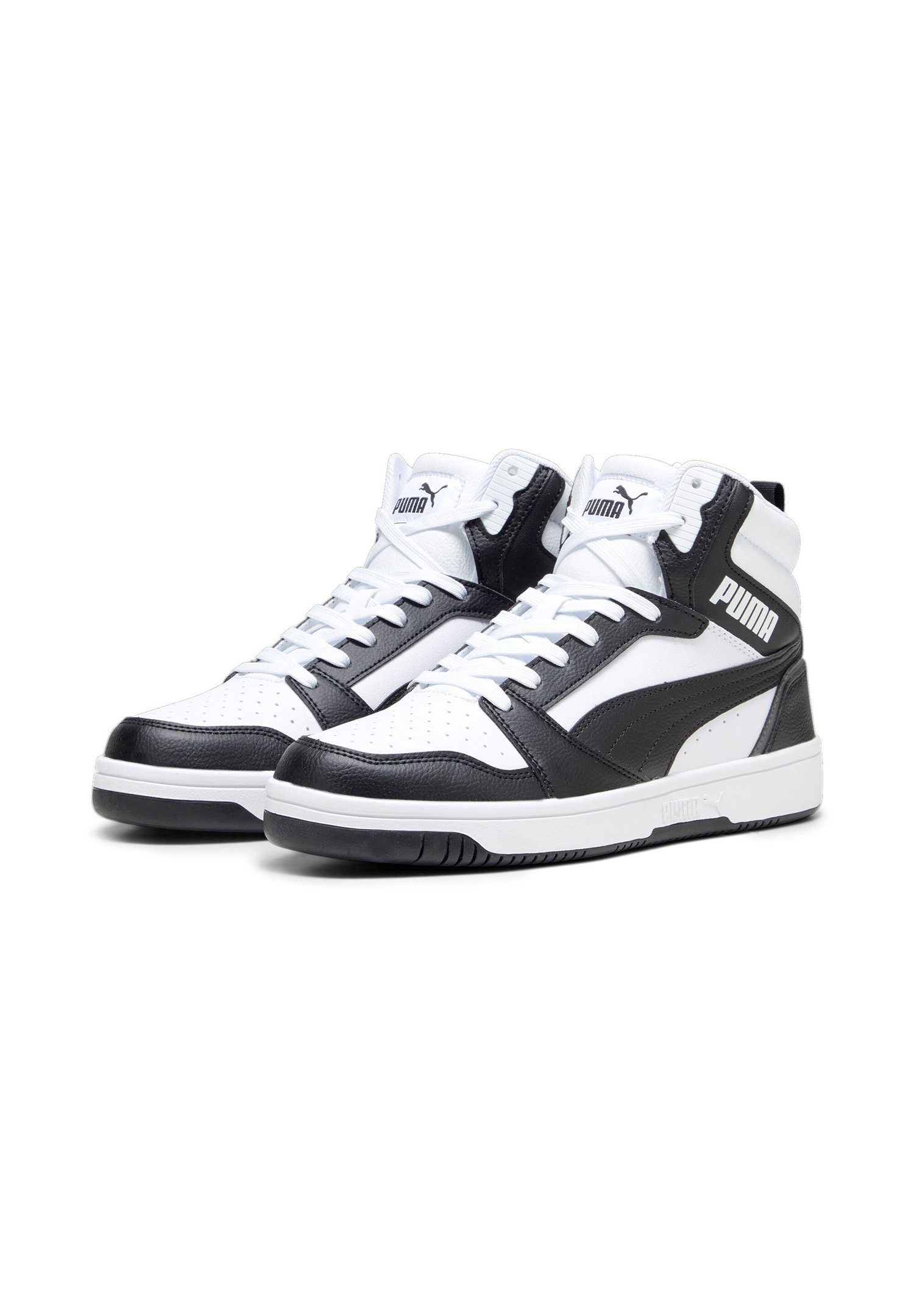 PUMA White-PUMA Black-Shadow Gray-PUMA White