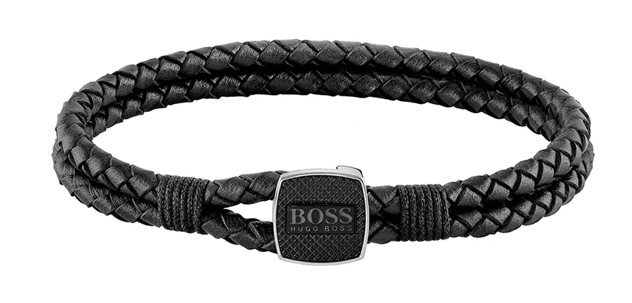 BOSS Armband Schmuck Edelstahl Armschmuck Lederarmband SEAL