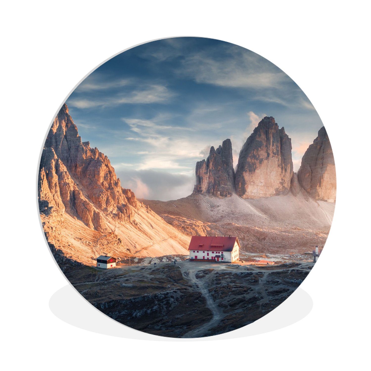 Gemälde Haus - Berge - Landschaft