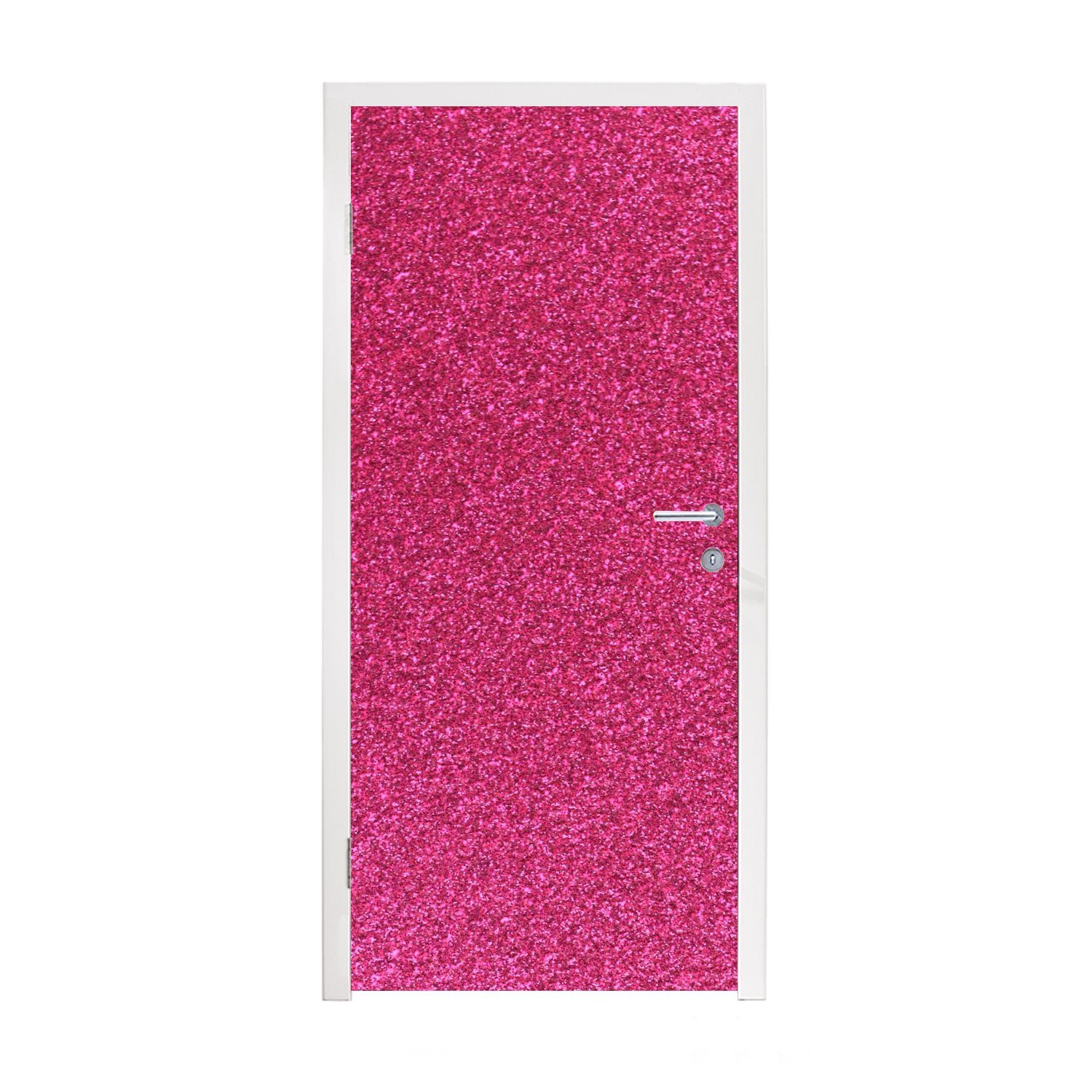 MuchoWow Türtapete Rosa - Abstrakt St), Tür, Design, (1 cm 75x205 bedruckt, Fototapete für Türaufkleber, Matt, 