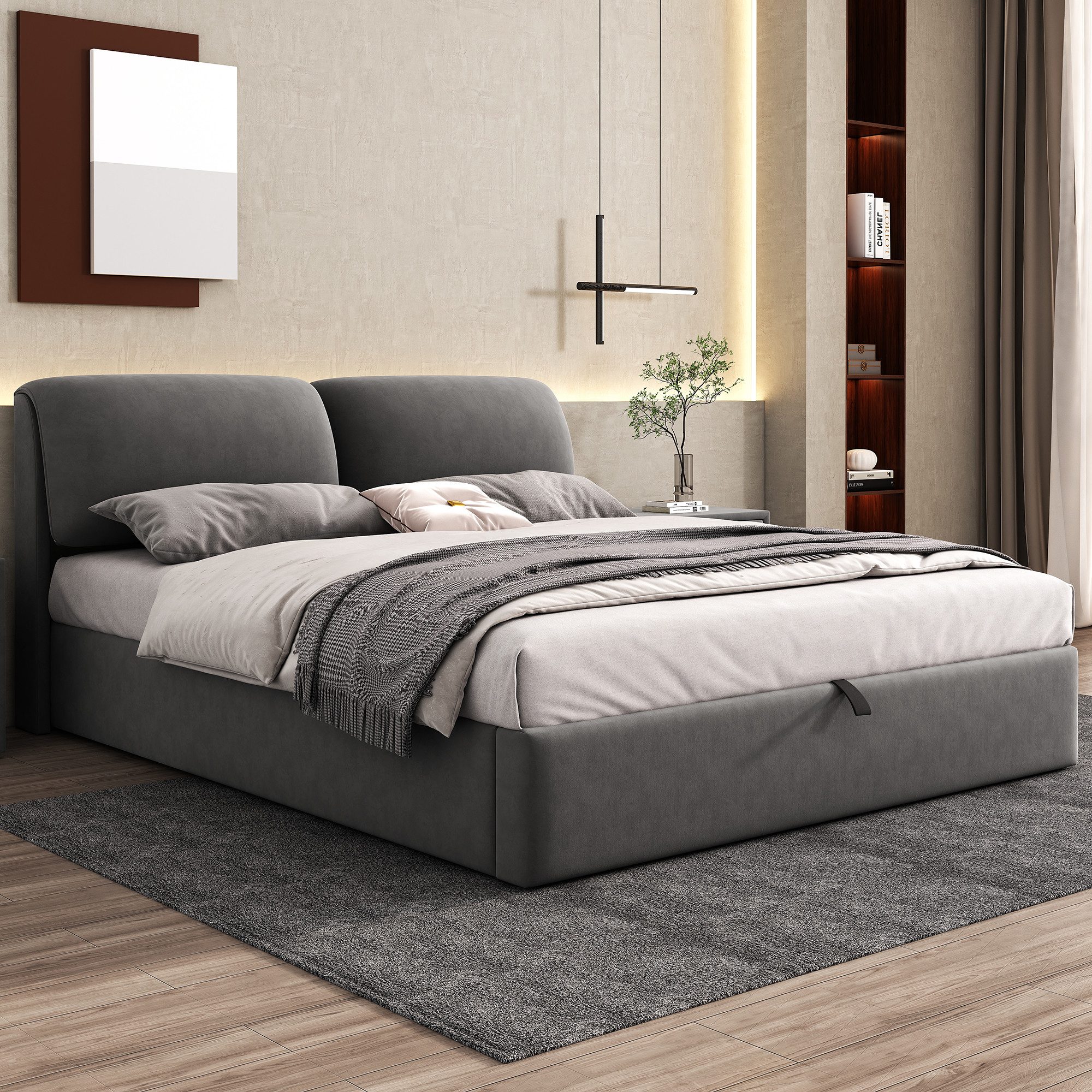 REDOM Polsterbett Hydraulisches Bett (180*200cm, ohne günstig online kaufen