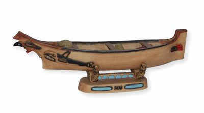 Castagna Dekofigur Nordwestküsten Kanu L 23 cm Dekofigur Native American Castagna