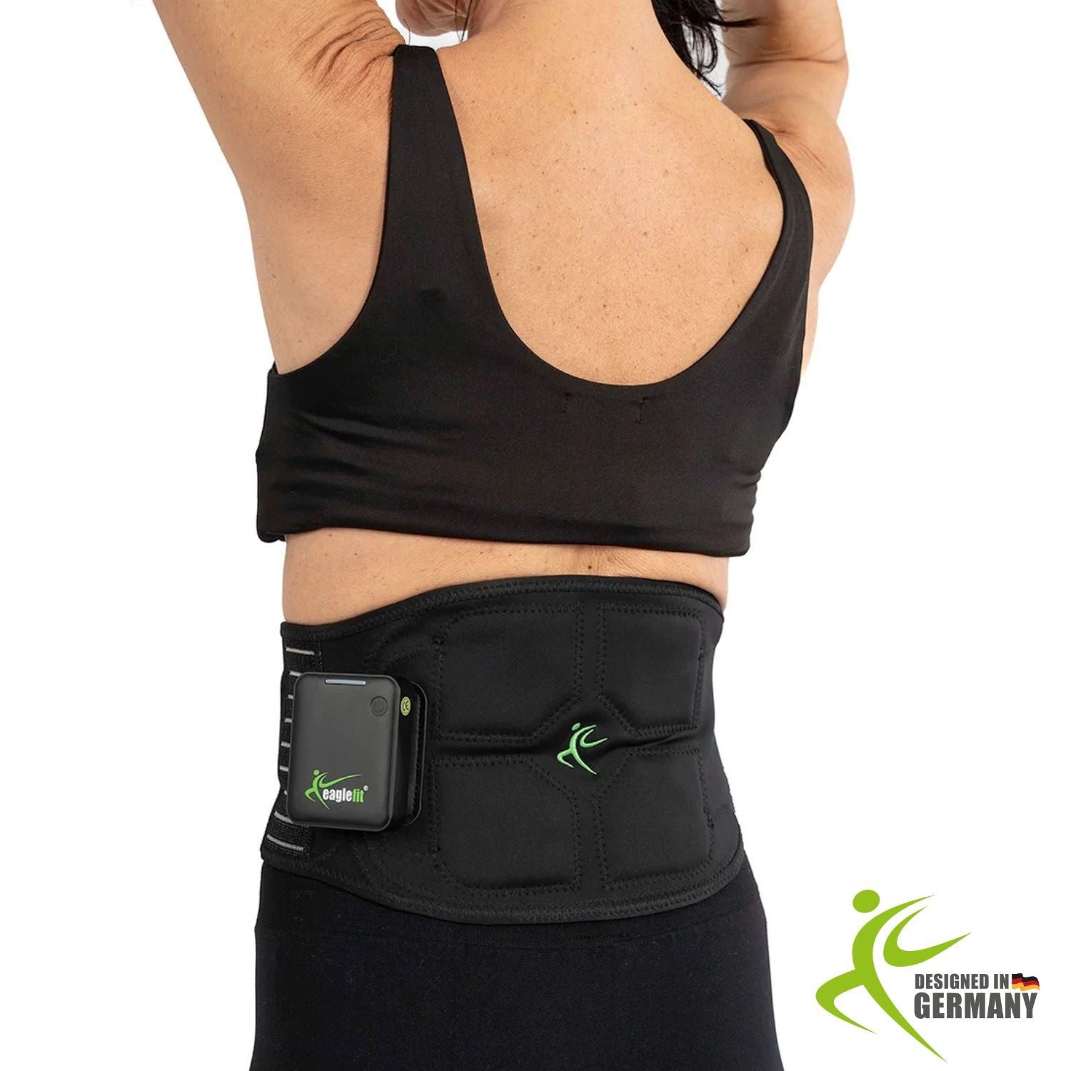 eaglefit® EMS-Gerät eaglefit EMS BELT 2.0 mit 6 Elektroden, Bauch- oder Rückentraining, Trockenelektroden