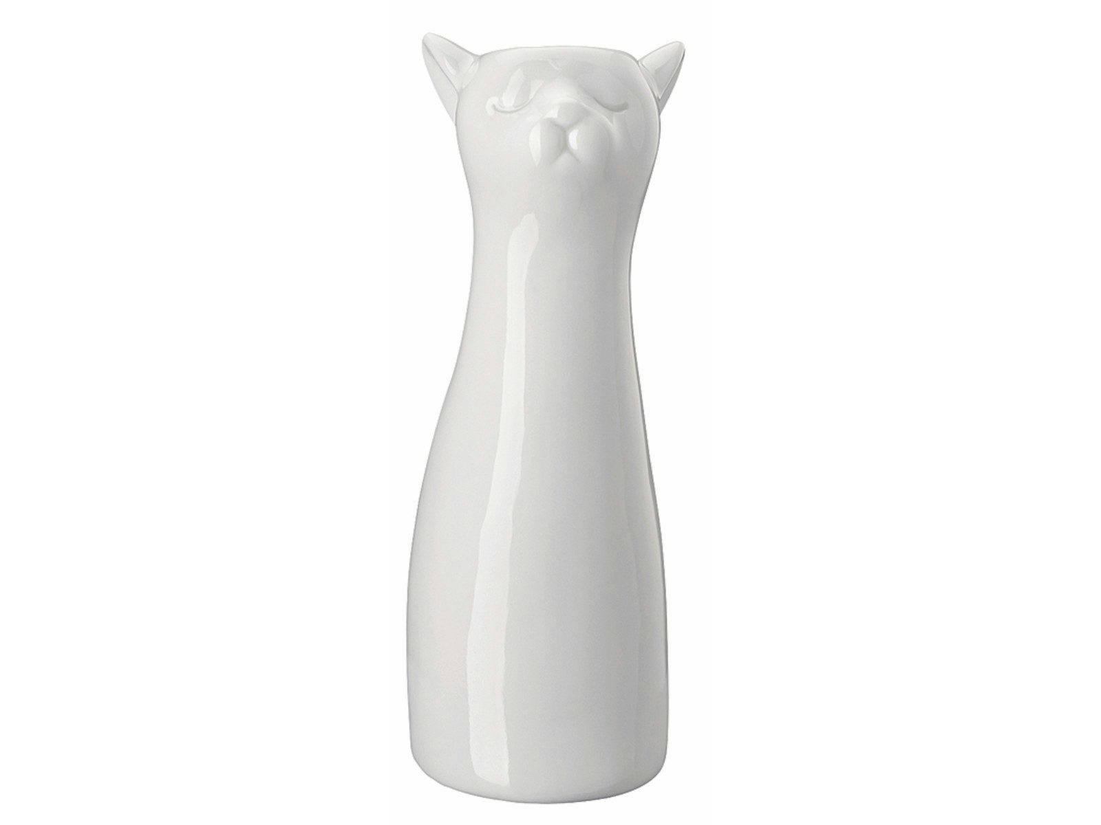 Hutschenreuther Dekovase Katzen-Vase Weiss Vase 14 cm (Vasen), Vasen