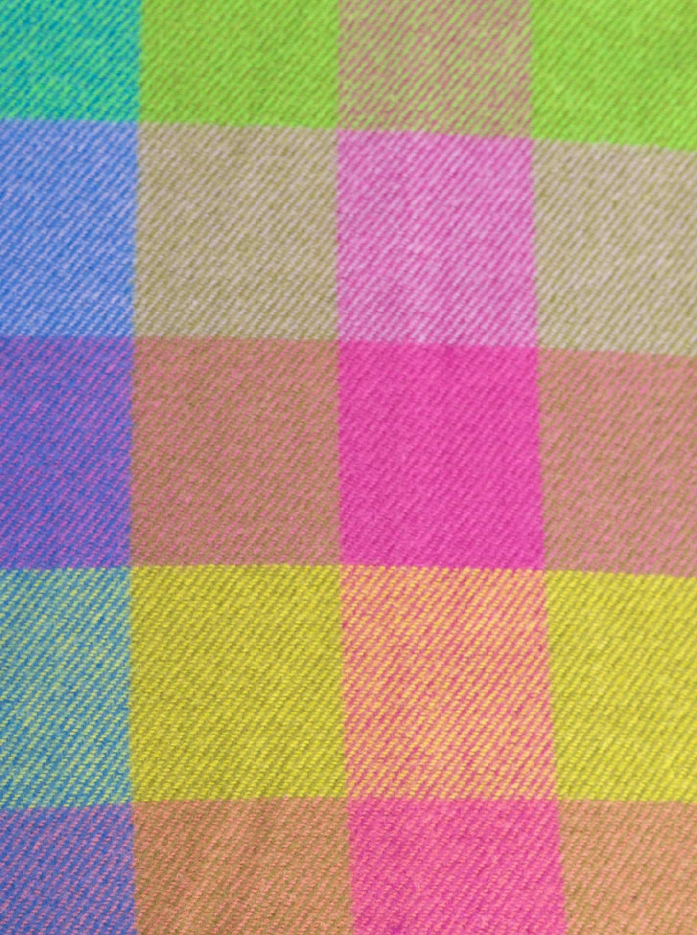 Zwillingsherz Schal Classic Karo, zeitloses Karomuster, weiche Qualität, Fransenabschluss, multicolor