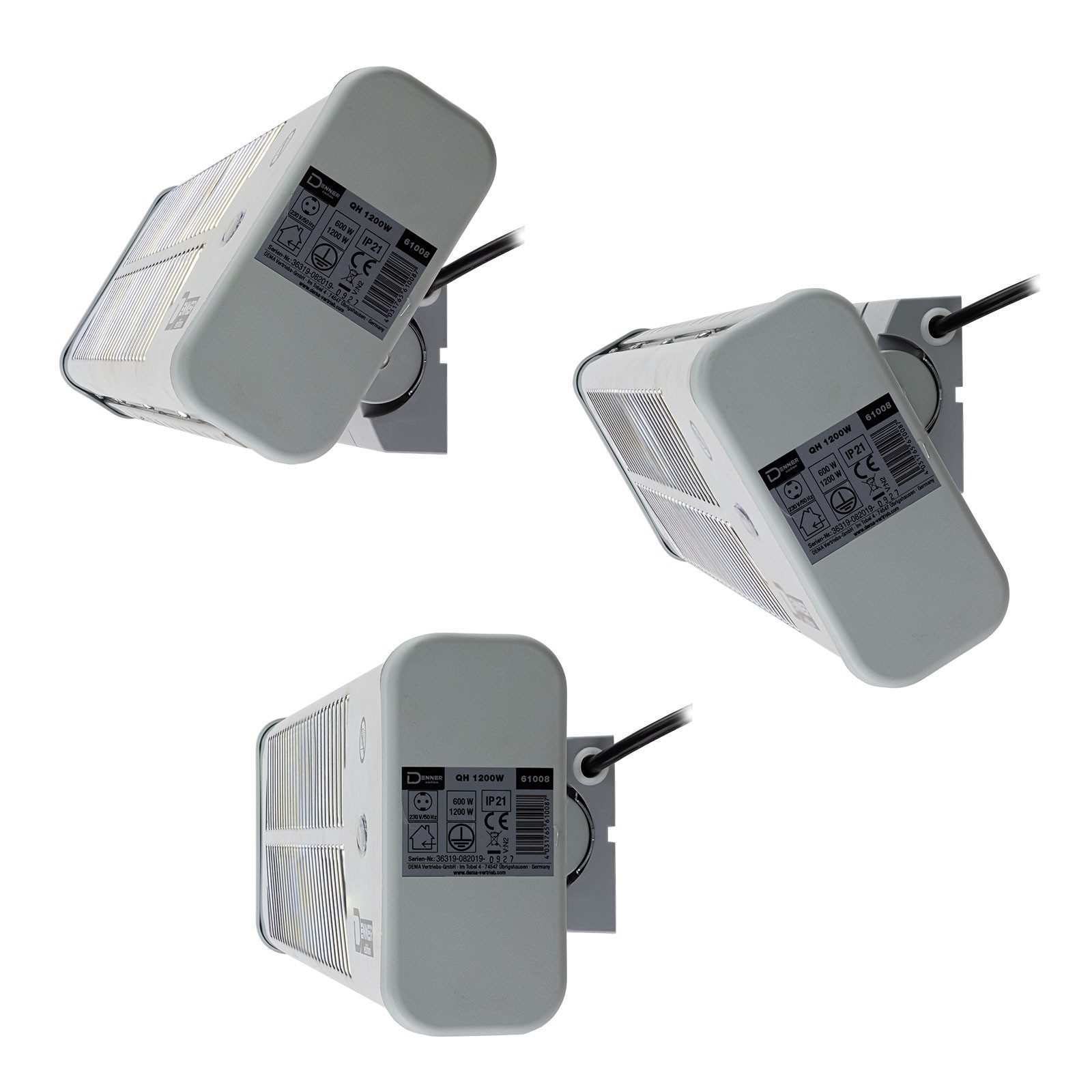 DEMA Heizgerät Quarz Heizstrahler / Heizer QH 1200W, Kippmechanismus – Bild 3 von 4