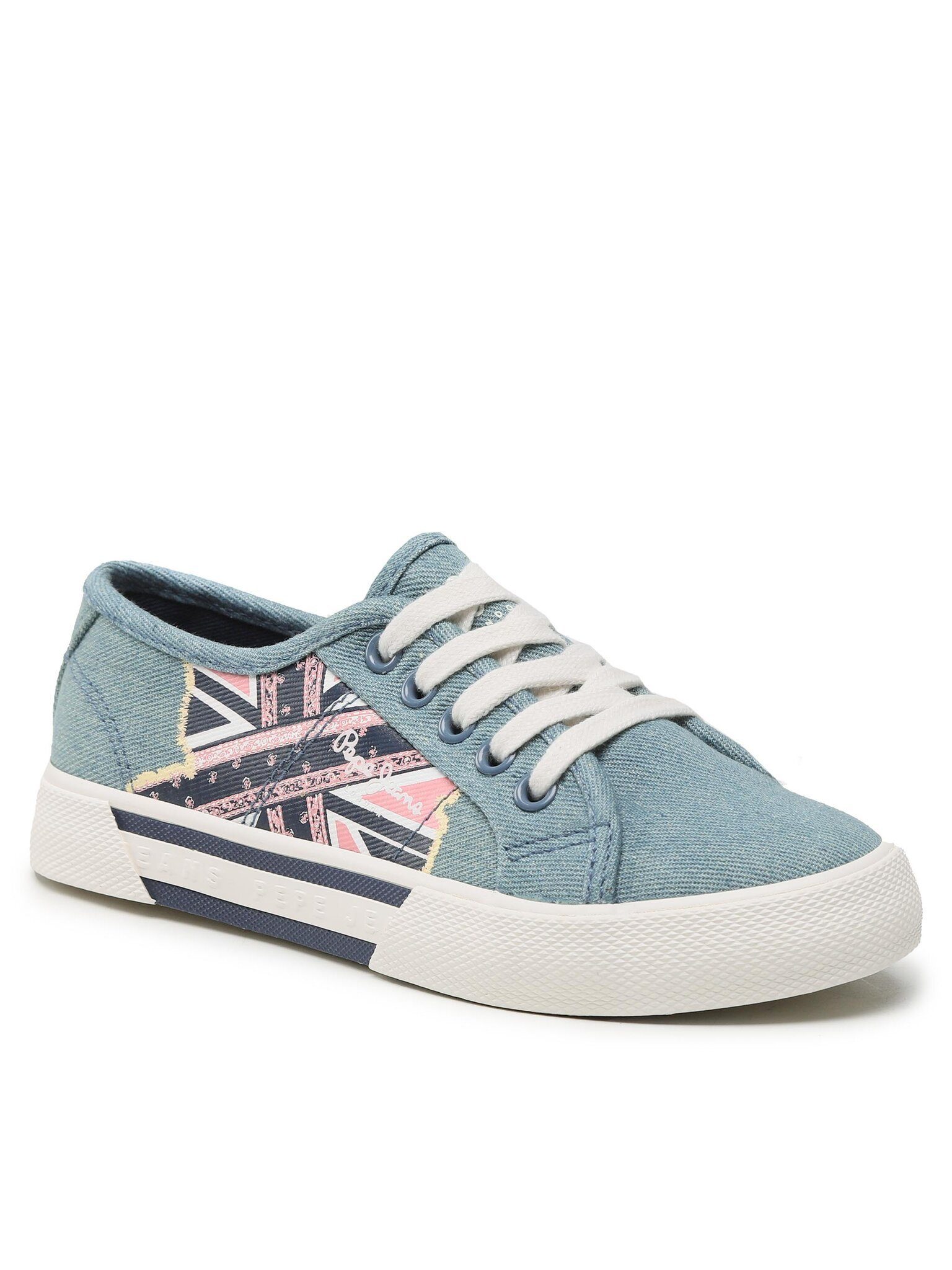 Pepe Jeans Кроссовкиs aus Stoff Brady Flag G PGS30563 Factory Blue 560 Кроссовки