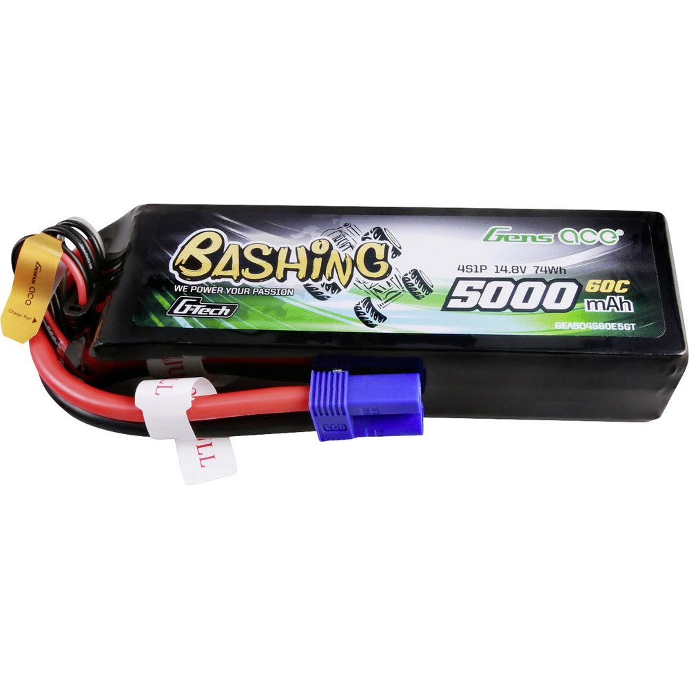 Gens ace Gens ace Modellbau-Akkupack (LiPo) 14.8 V 5000 mAh Block EC5 Akku 5000 mAh