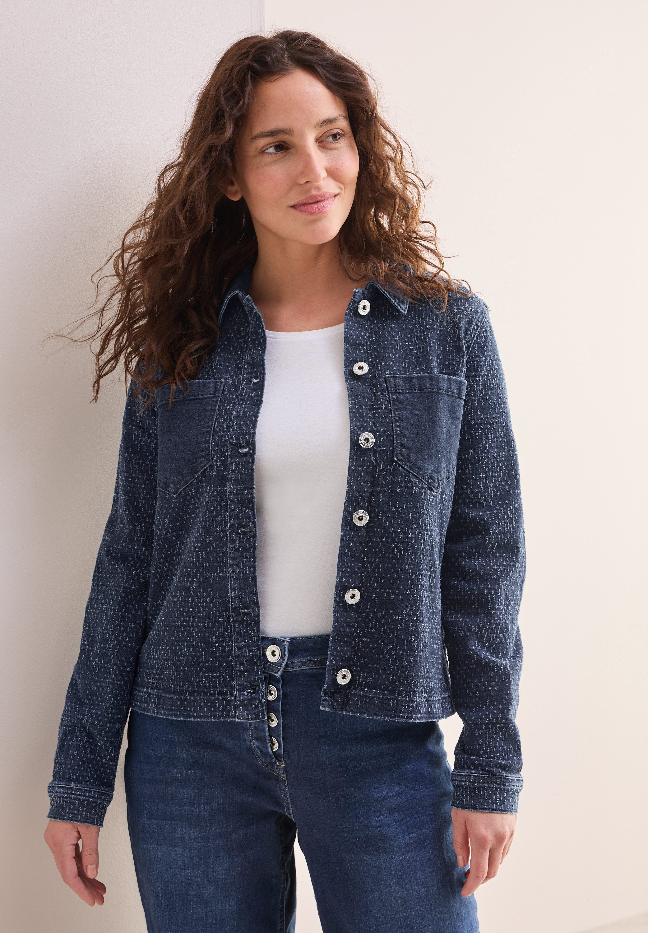 CECIL Jeansjacke mit Brusttaschen günstig online kaufen