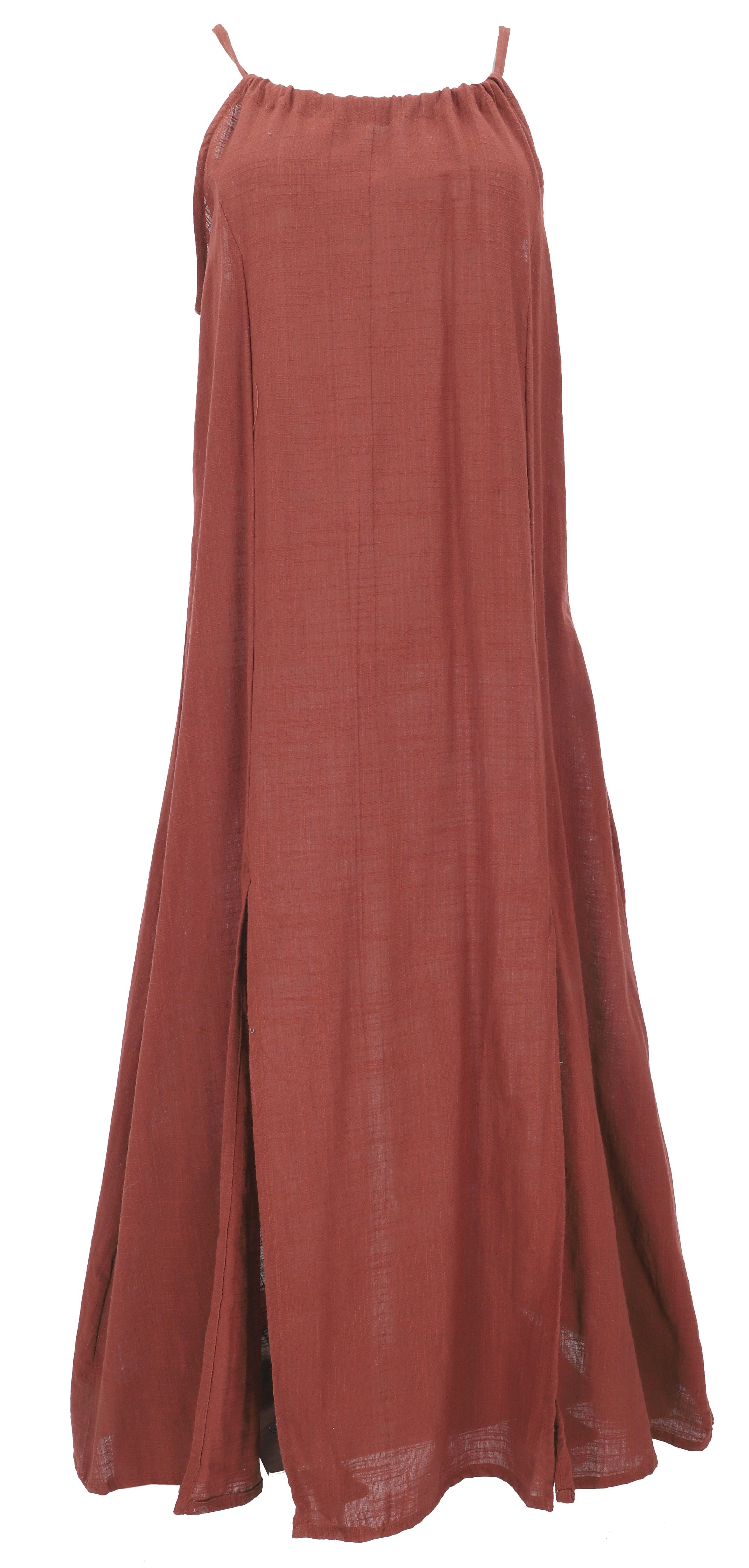 Guru-Shop Midikleid Natürliches Boho Sommerkleid, alternatives.. alternative Bekleidung
