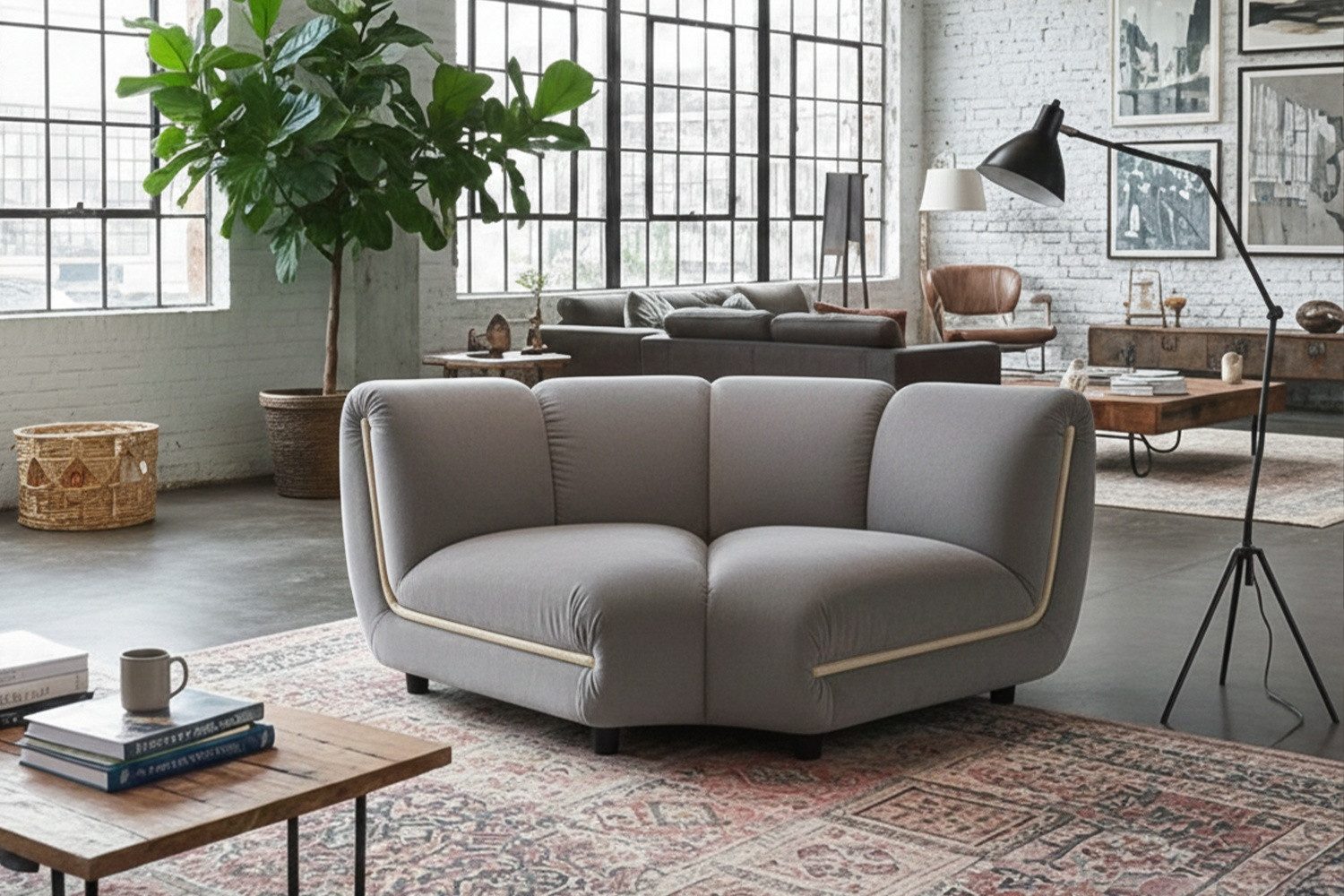 KAWOLA Sessel LAYLA – Eckelement Samt – Sofa Modul – Designer Sessel, Ideal für modulare Sofas, bequemer Velvet-Bezug & hoher Sitzkomfort