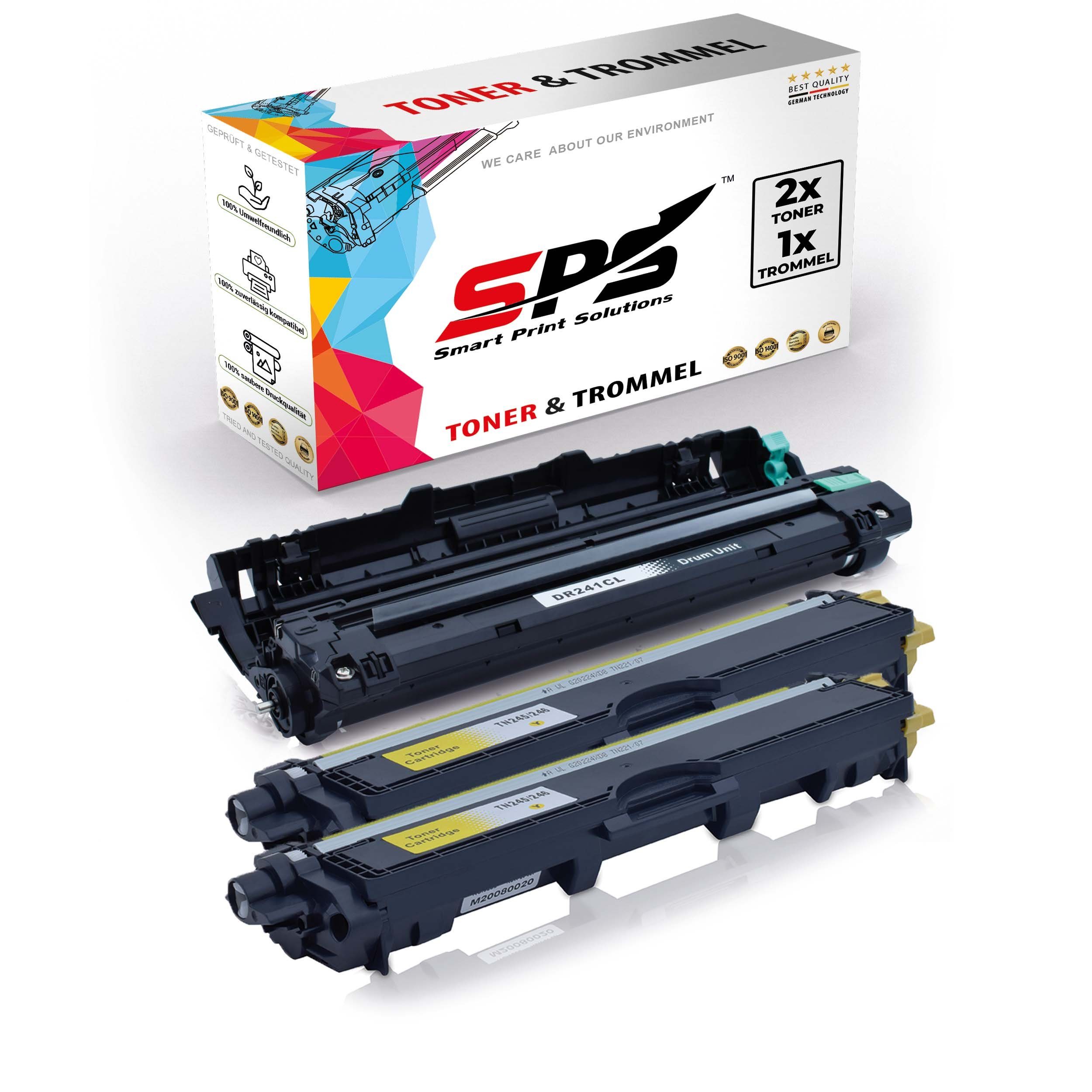 SPS Tonerkartusche Kompatibel für Brother HL3142 DR-241CL TN-245Y, (3er Pack)