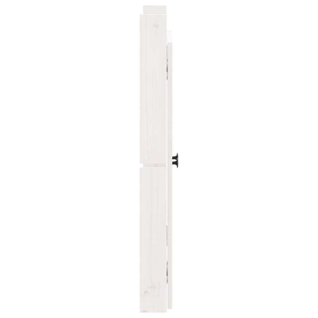 St) (1 50x9x82 vidaXL Türen Schranktür Kiefer Massivholz Outdoor-Küche cm für Weiß
