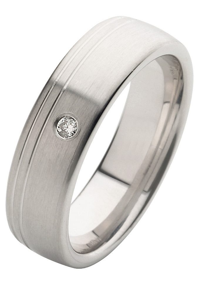 Firetti Trauring Schmuck Geschenk Hochzeit Ehering Trauring "LIEBE", Made in Germany, wahlweise mit oder ohne Brillant