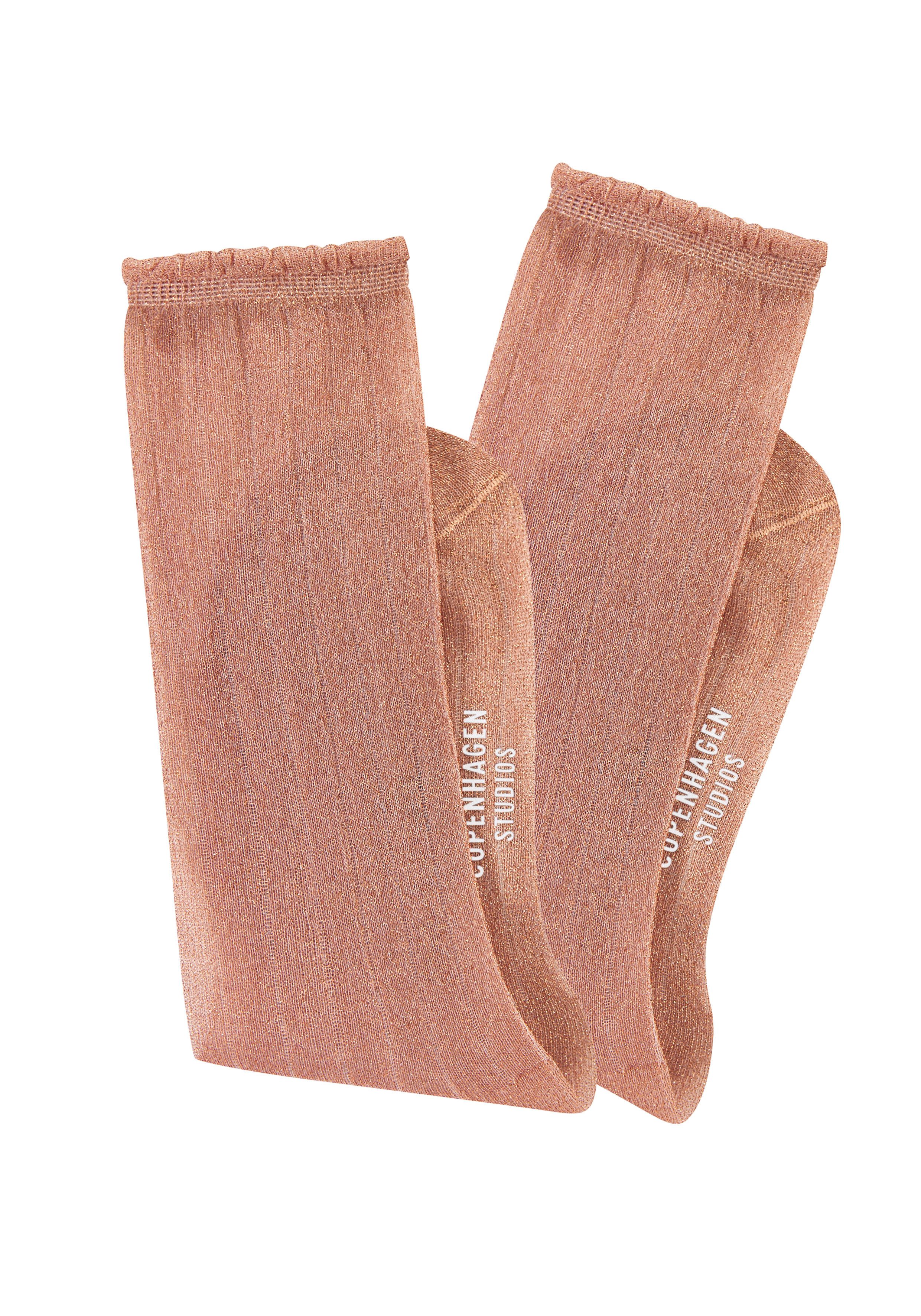 Copenhagen Studios Langsocken (Packung, 2-Paar) transparent und mit Glitzer